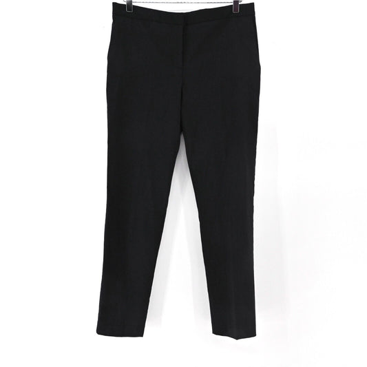 MARIO SERRANI Pants Womens Size 6 Black Slim Tapered Leg Stretch Career Italy
