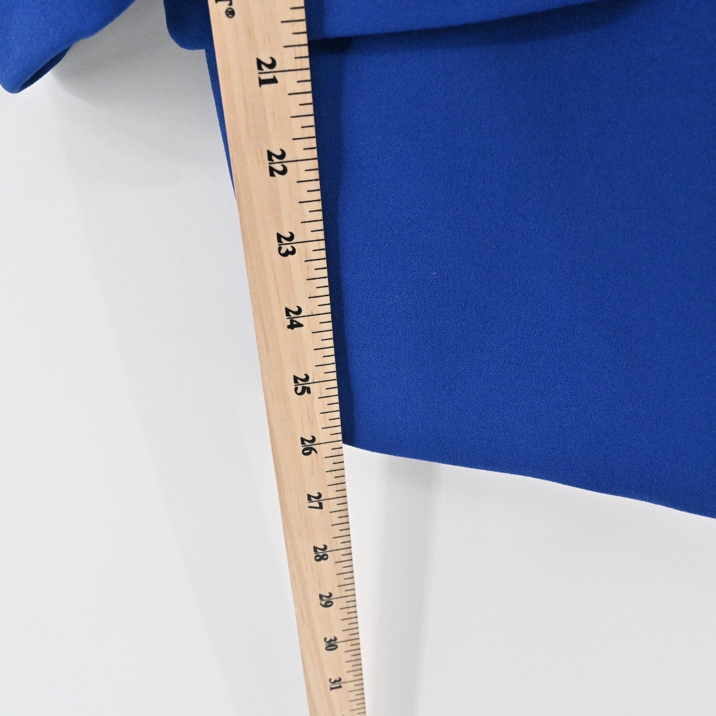 RACHEL ZOE Blue Blazer Womens Size M Crepe Quarter Ruched Sleeve Career Jacket