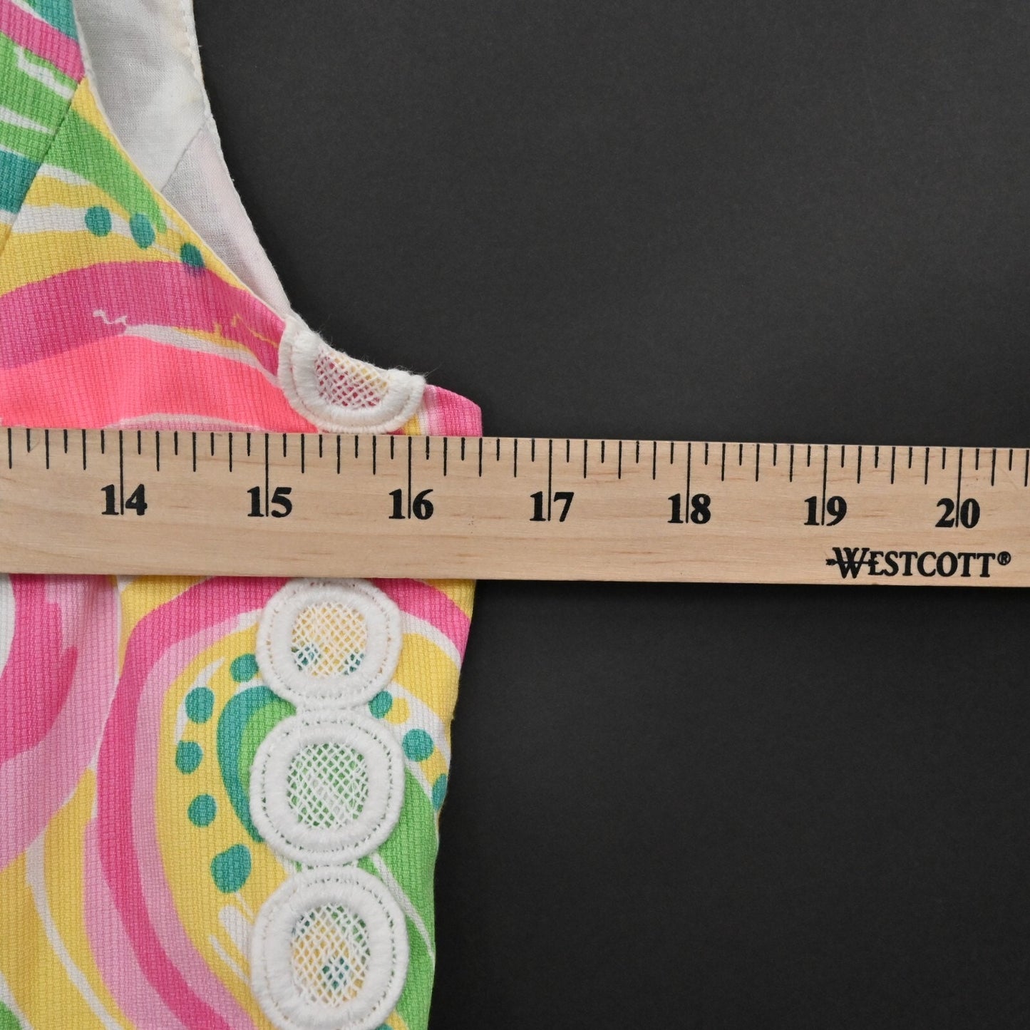 LILLY PULITZER Mila All Nighter Flamingo Dress Size 2 Crochet Lace Detail Shift