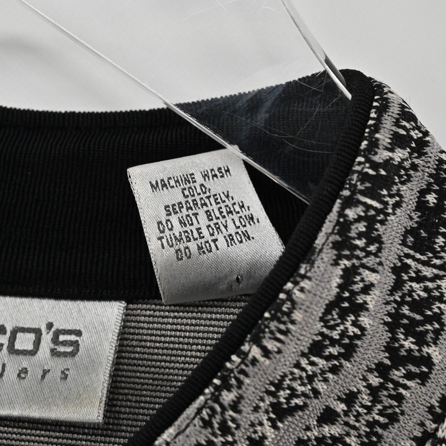 CHICOS Sweater Womens Size M Slinky Knit Long Sleeve Zebra Print Cardigan Jacket