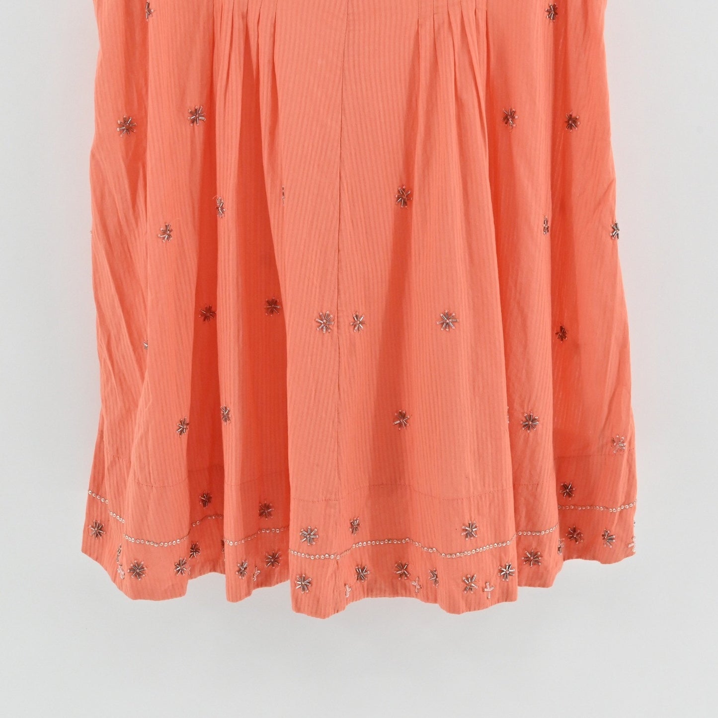 Free People Crushin On You Embellished Mini Dress Ethereal Coral Sleeveless Slip