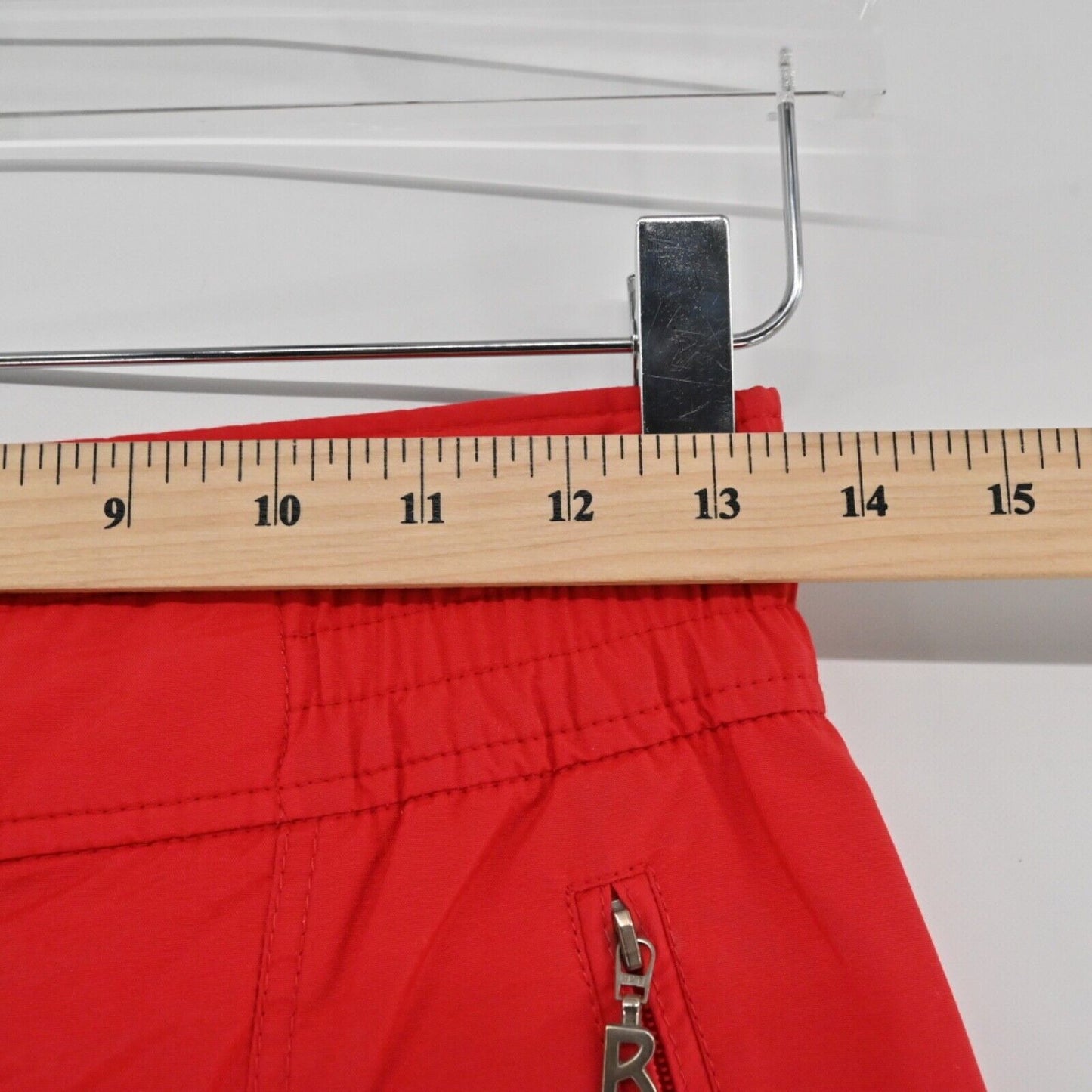 Vtg BOGNER Pants Womens Sz 8 Red Cotton Blend High Rise Tapered Snow Ski USA 80s