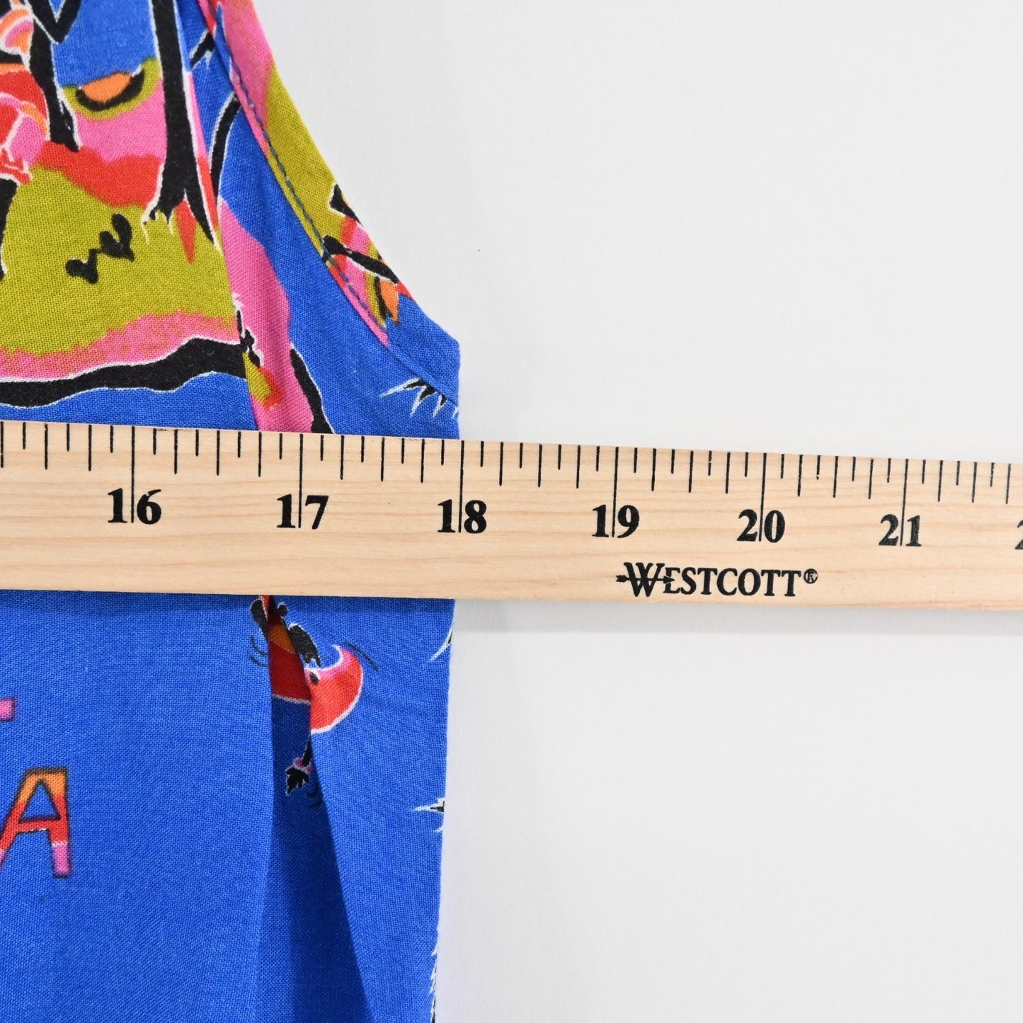 Vtg Y2k Tropical Dress Womens Sz S Blue Negril Jamaica Caribbean SUN ISLAND