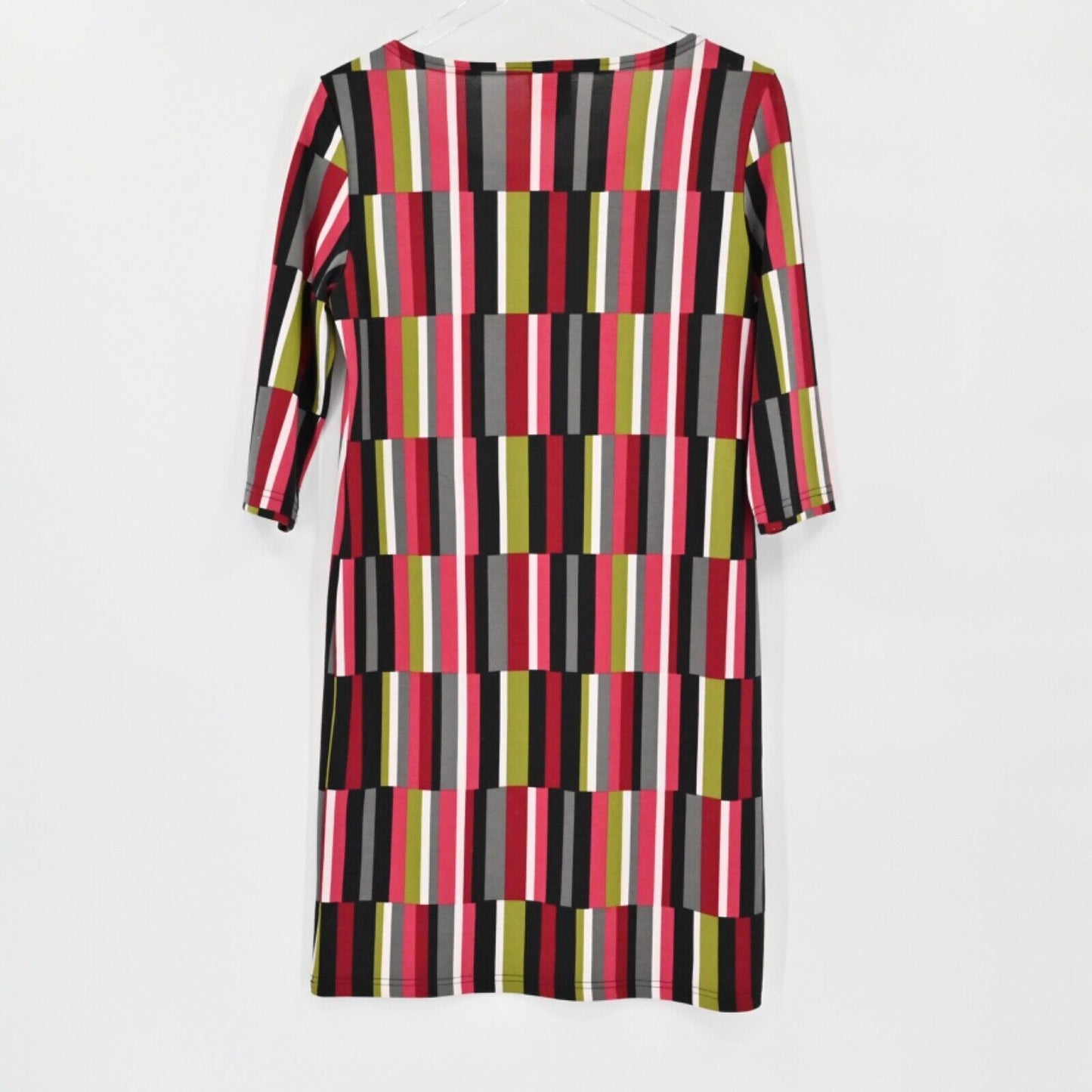 TRACY NEGOSHIAN Dress Womens Size Small Marisa Retro 70s Striped Scoop Neck Knit