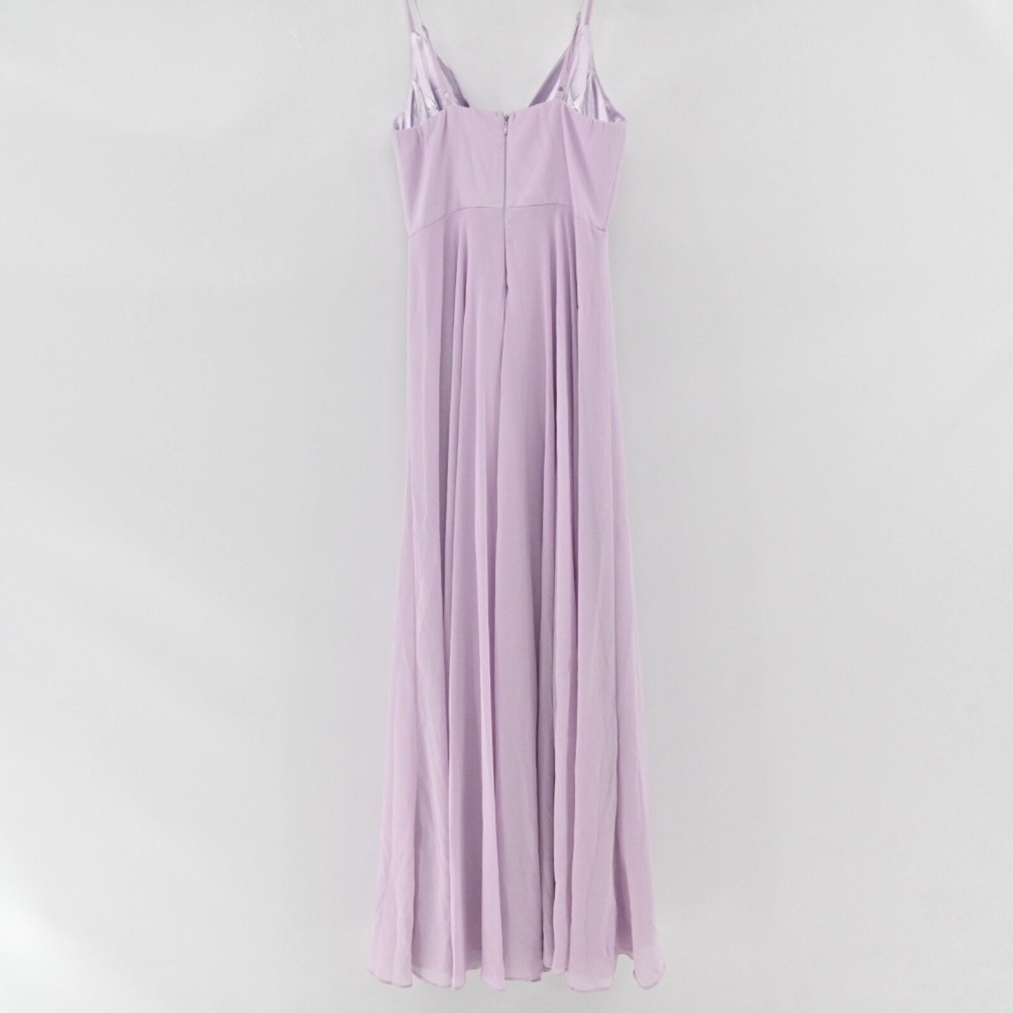 LULUS About Love Maxi Dress Size S Lavender Chiffon Spaghetti Strap All Gown