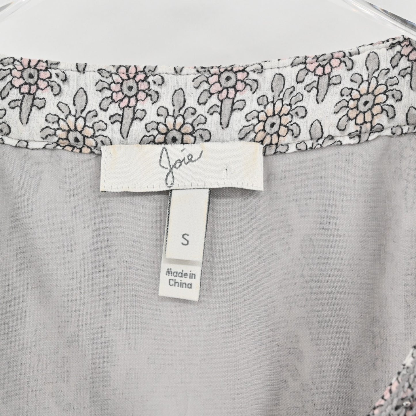 Joie Womens Astor Silk Sleeveless Top Size S Beaded Embroidered Gray Boho Tunic