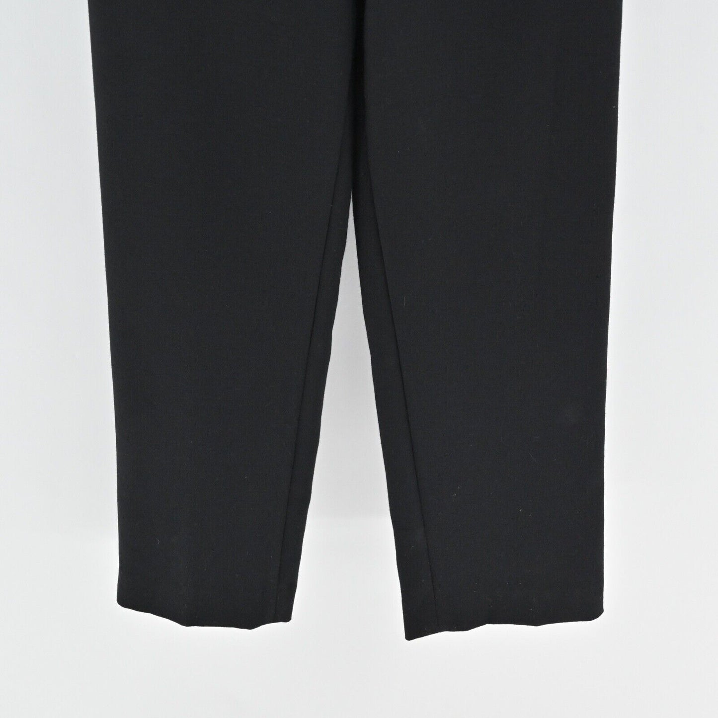 MICHAEL KORS Jumpsuit Womens Sz 8 Black Sleeveless V Neck High Waist Tapered Leg