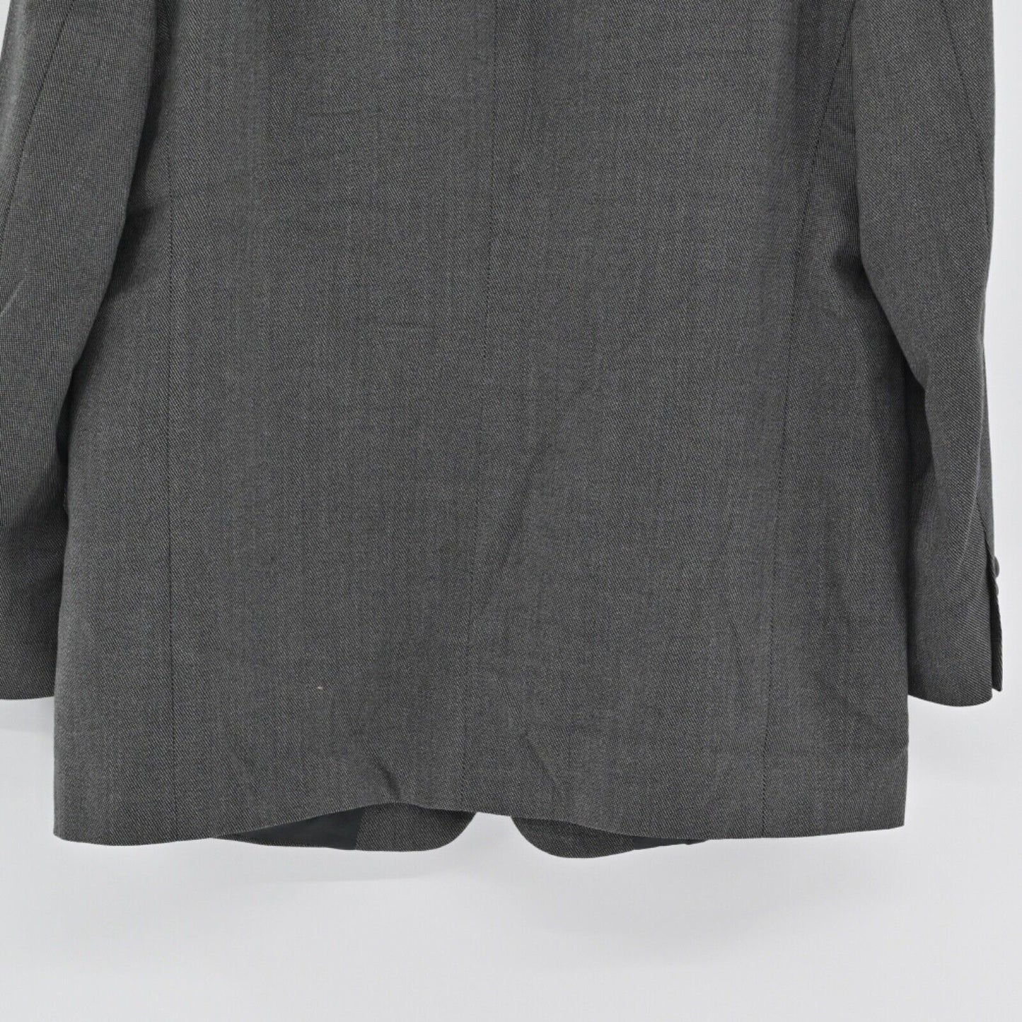 Vtg BURBERRY Blazer Mens Size 42S Classic Gray 100% Wool Union Tag USA 00s Retro
