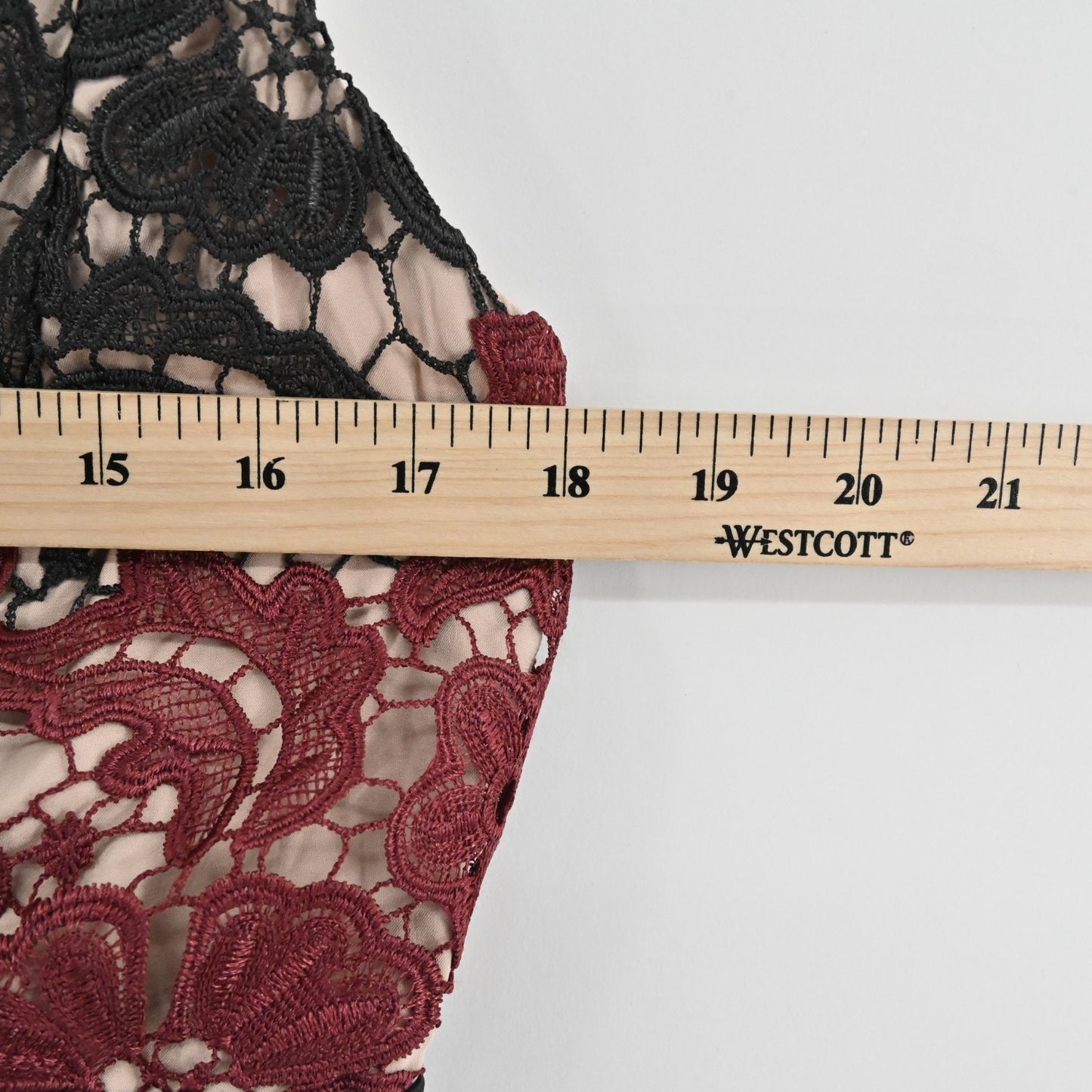 Bardot Eve Lace Asymmetrical Bodycon Dress Size S Black Burgundy Dark Romantic