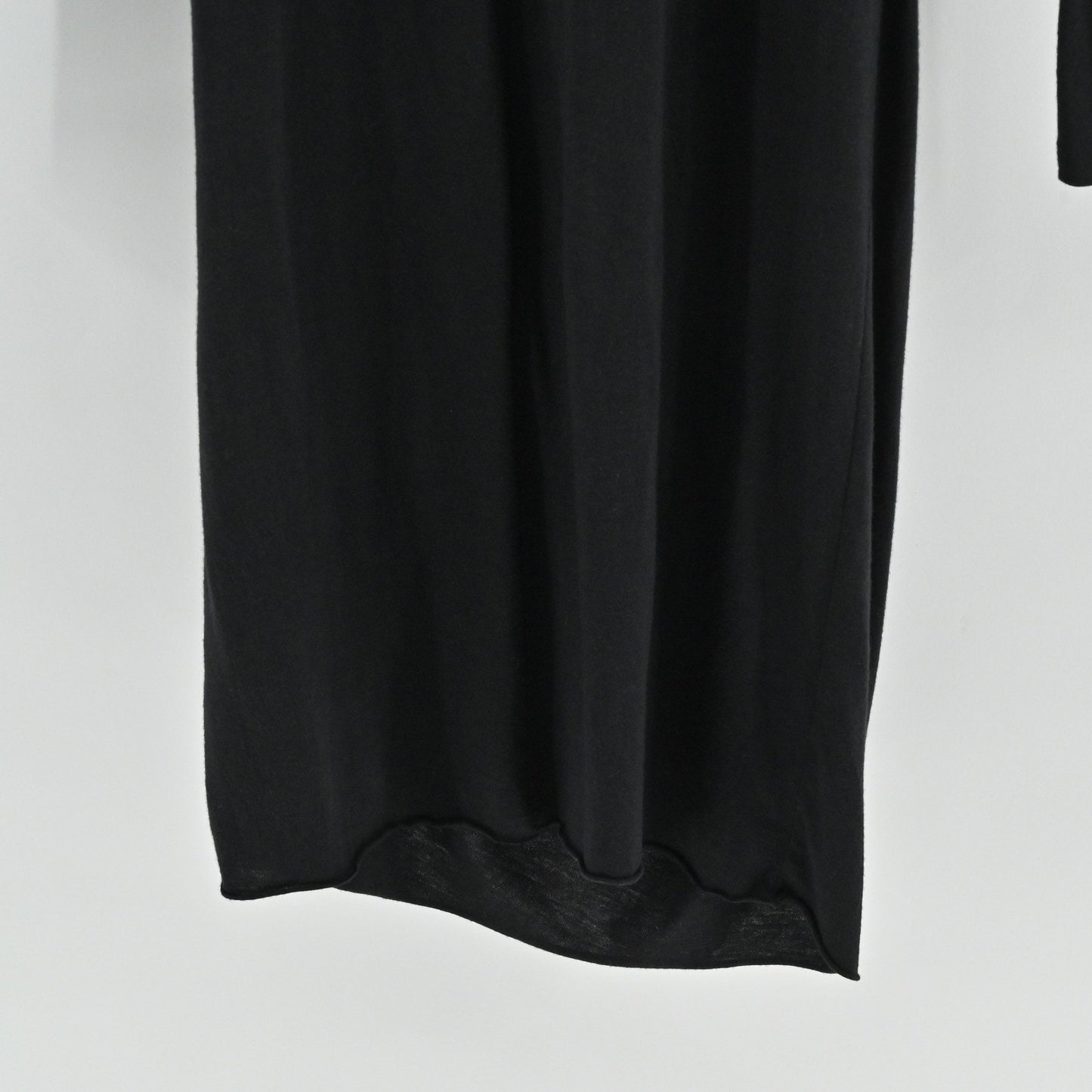 Rag & Bone Knit Dress Size XS Black Ruched Long Sleeve Bodycon Romantic Goth