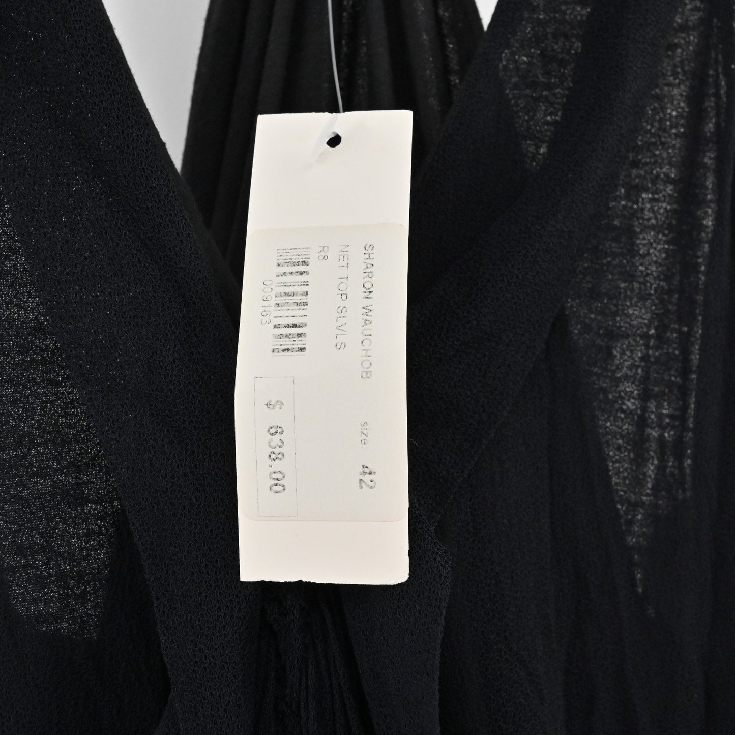 Sharon Wauchob Silk Midi Dress Size 42 Whimsigoth Asymmetrical Black Sleeveless