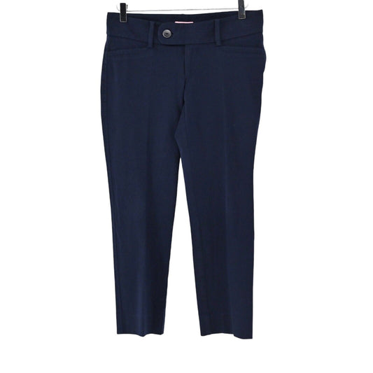 LILLY PULITZER Pants Womens Size 6 Capri Straight Ankle Midnight Navy Blue Crop