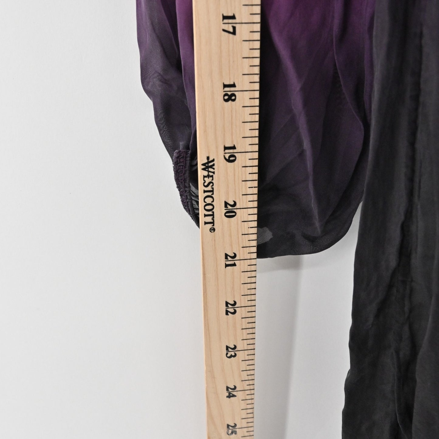 PRONTOMODA GIUSY Womens Silk Ombre Dress Size M Pleated Shift Pink Dip Tie Dye