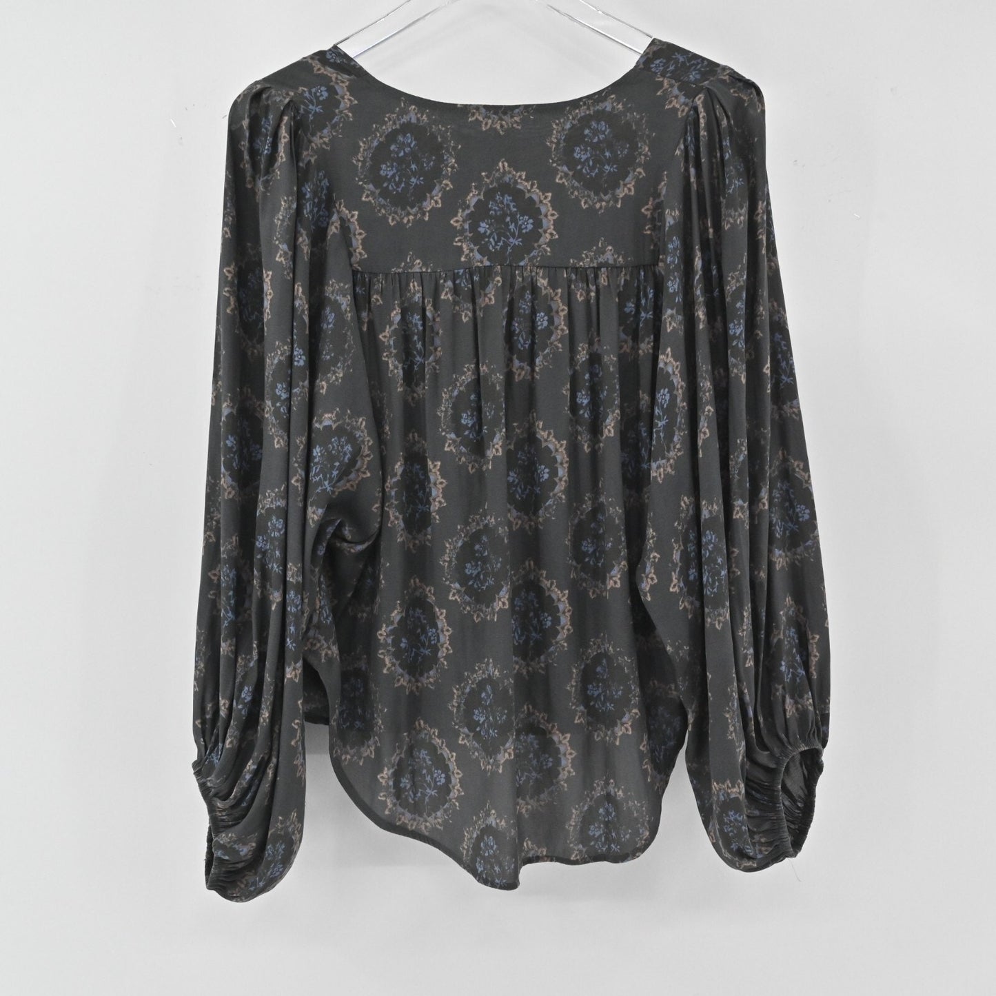 FREE PEOPLE Womens Cowling Around Top Size S Midnight Romantic Bohemian Hippie