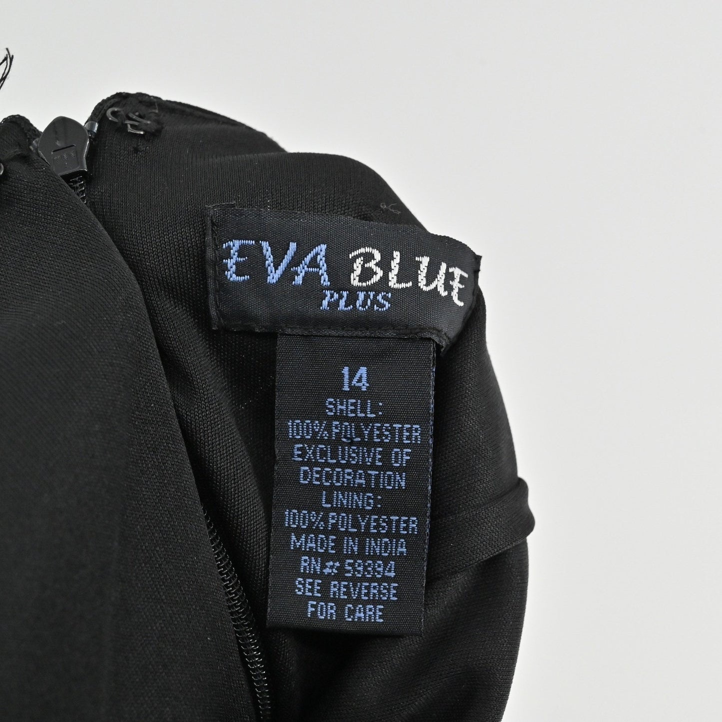 Vtg Y2k Whimsigoth Maxi Dress Size 14 Black Beaded Gown Sleeveless Ruched Grunge