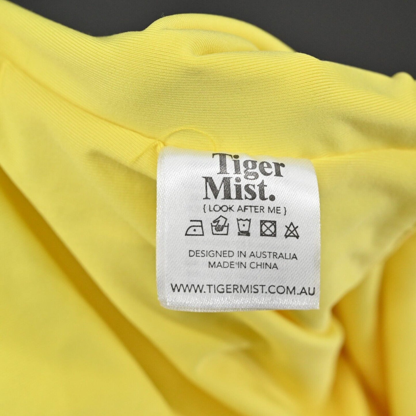 TIGER MIST Bodysuit Womens Sz XS Tavi Yellow Snake Stretch Spaghetti Straps NEW
