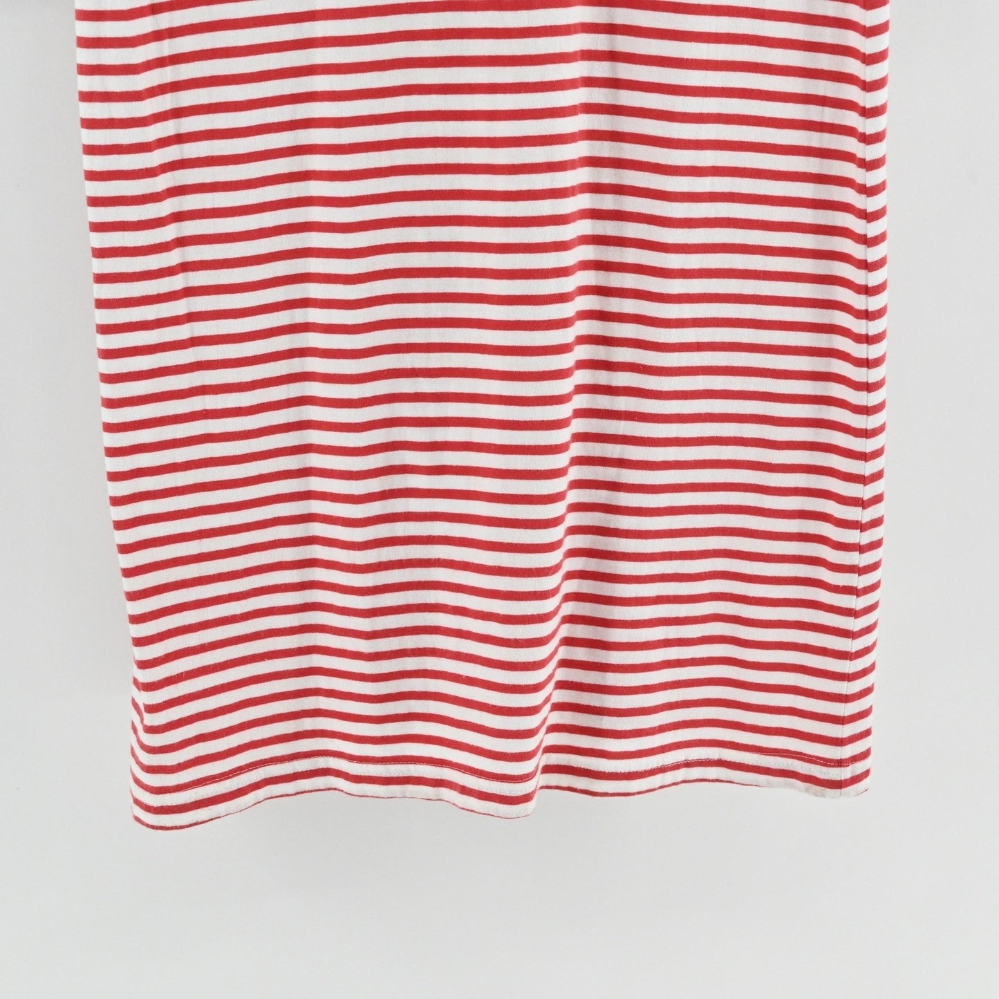 Gretchen Scott Admiral Tunic Dress Size S Red White Striped Embroidered Nautical