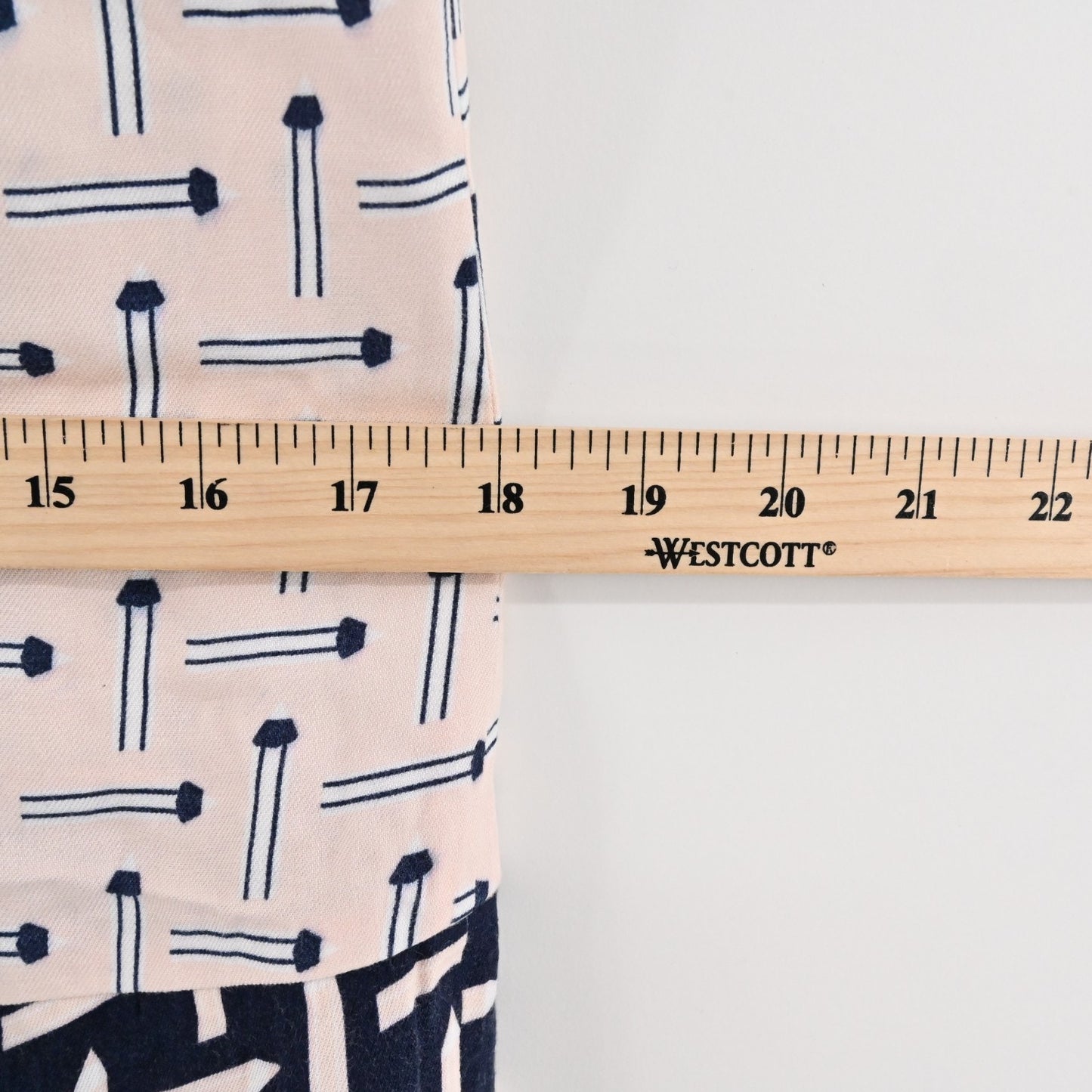 TED BAKER Womens Pencil Print Shift Dress Sz 4 Pink Blue Sleeveless Art Teacher