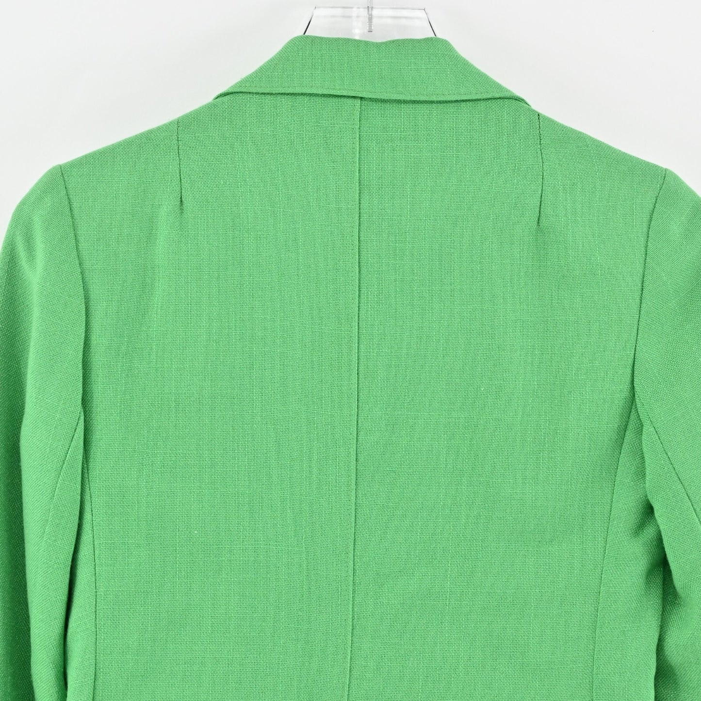 Vtg EVAN PICONE Blazer Womens Size 6 Green Single Breasted Front Pocket Jacket