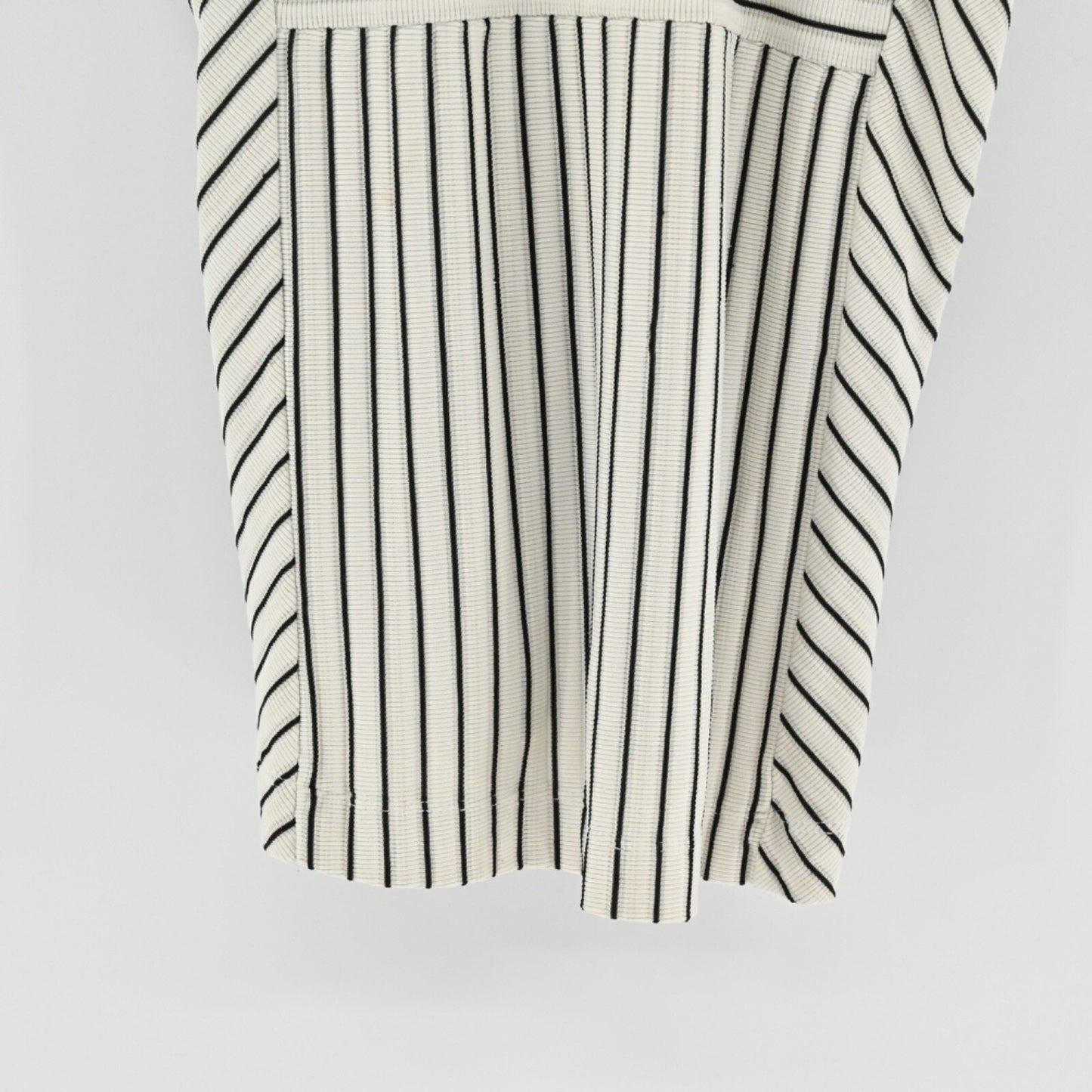 DEREK LAM 10C Womens Madison Ave Tank Top Size S ATHLETA White Black Stripe Gym