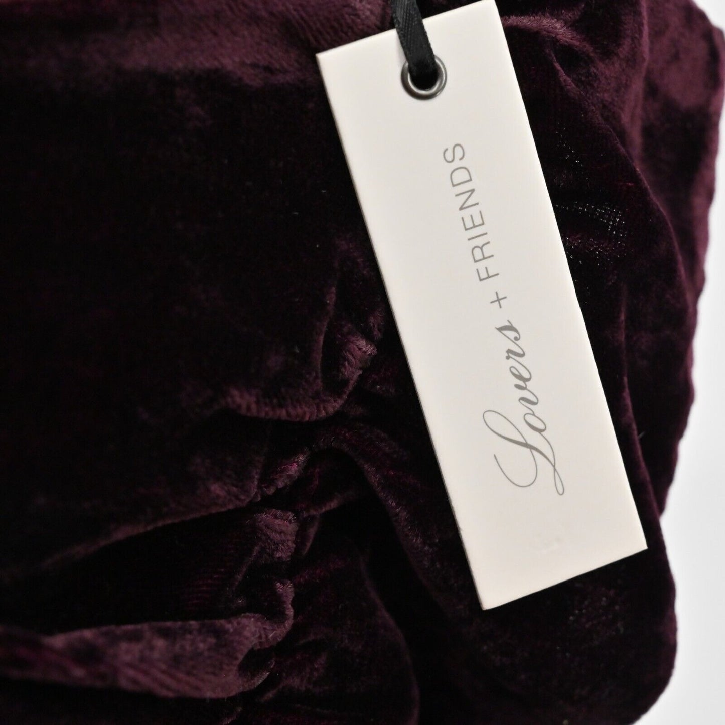 LOVERS FRIENDS Skirt Womens Size M Lisa Velvet Maroon Ruffle Holiday Party NEW