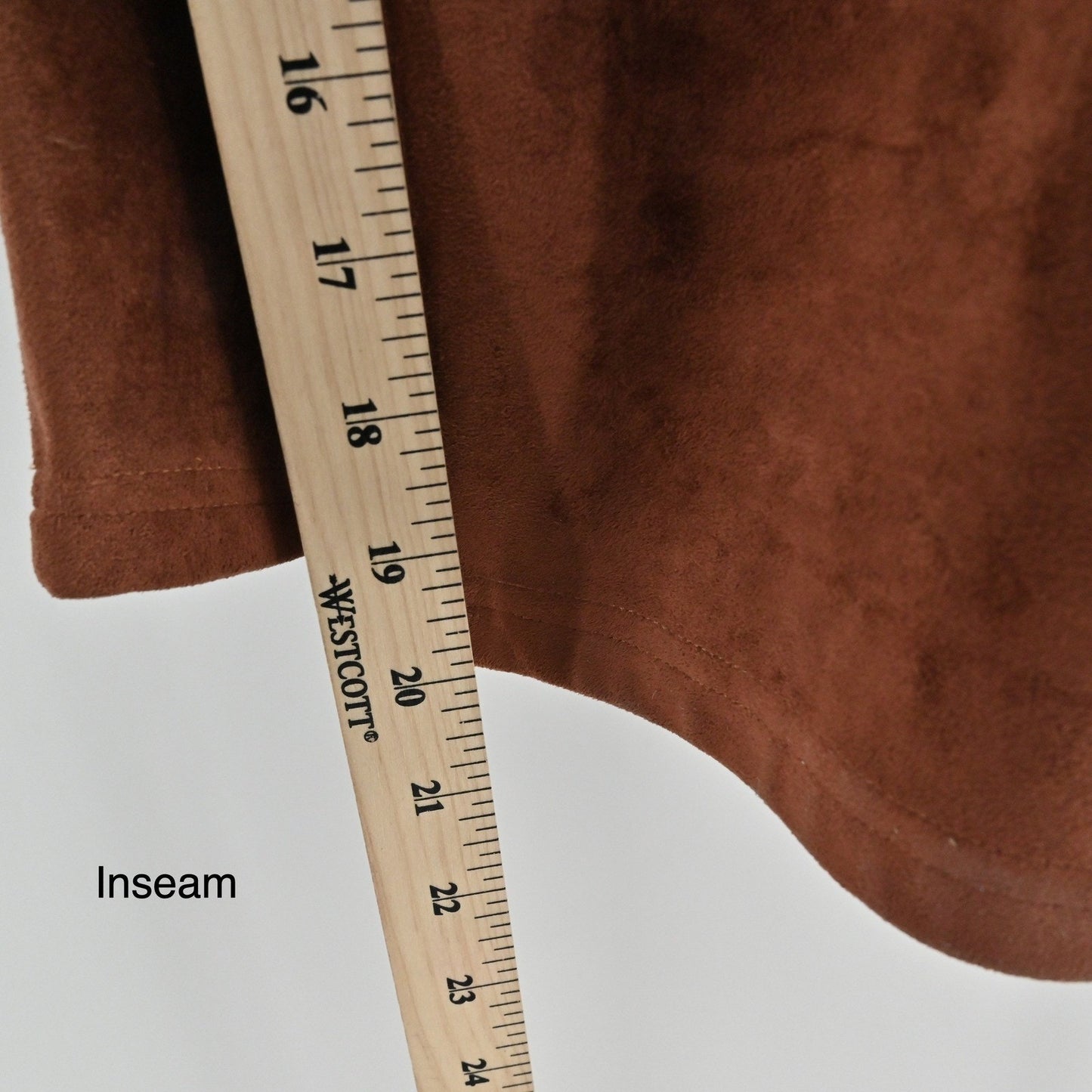 Anthropologie Womens Suede Jumpsuit Size XSP Brown Polished Sleeveless Belted