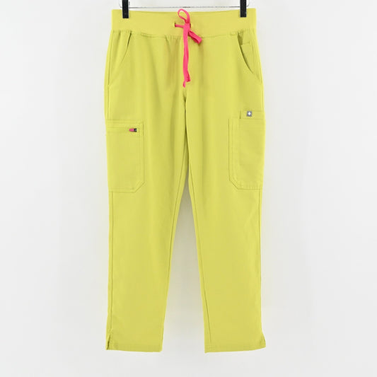 FIGS Womens Yola Limeade Scrubs Pants Size SP Yoga Pocket Technical Collection
