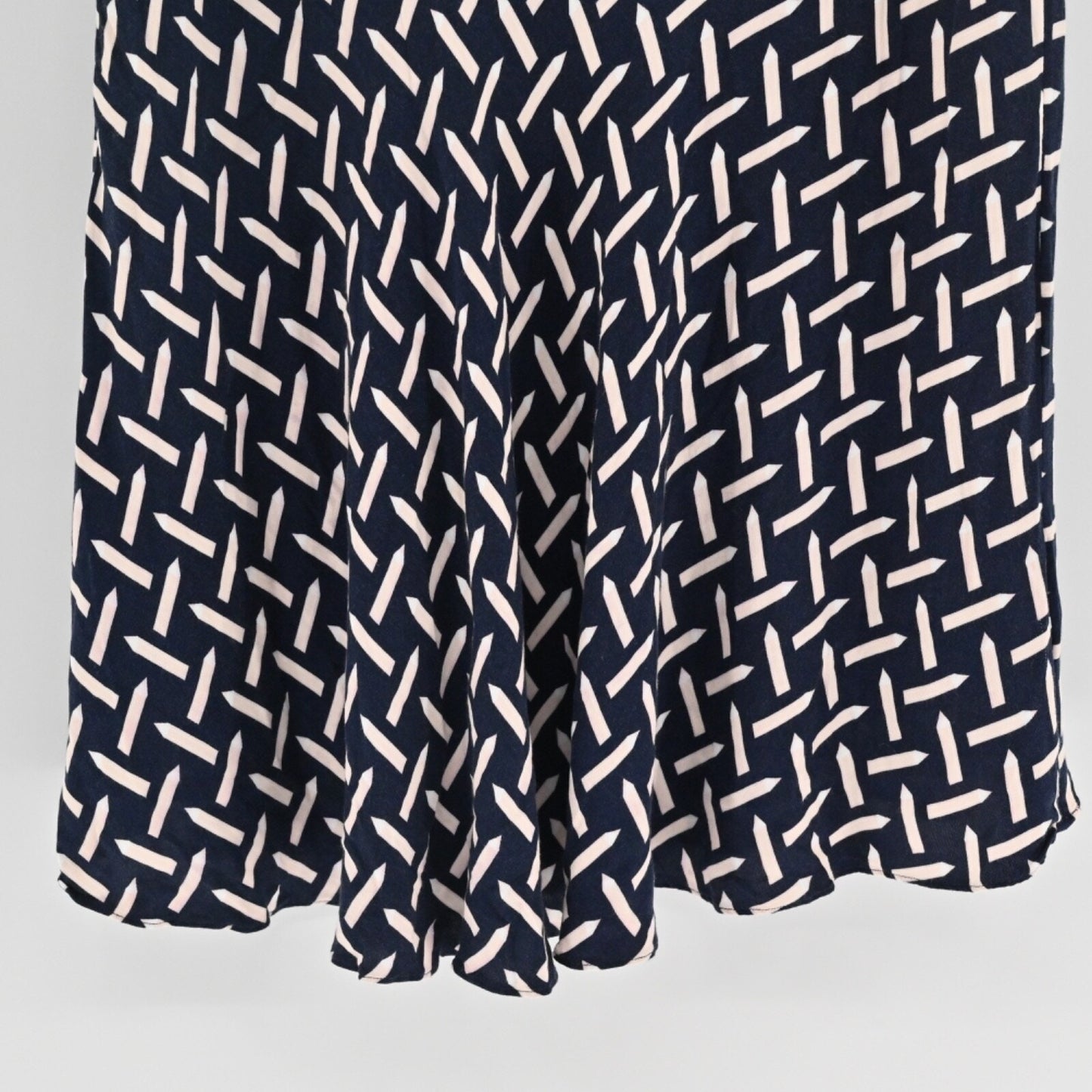 TED BAKER Womens Pencil Print Shift Dress Sz 4 Pink Blue Sleeveless Art Teacher