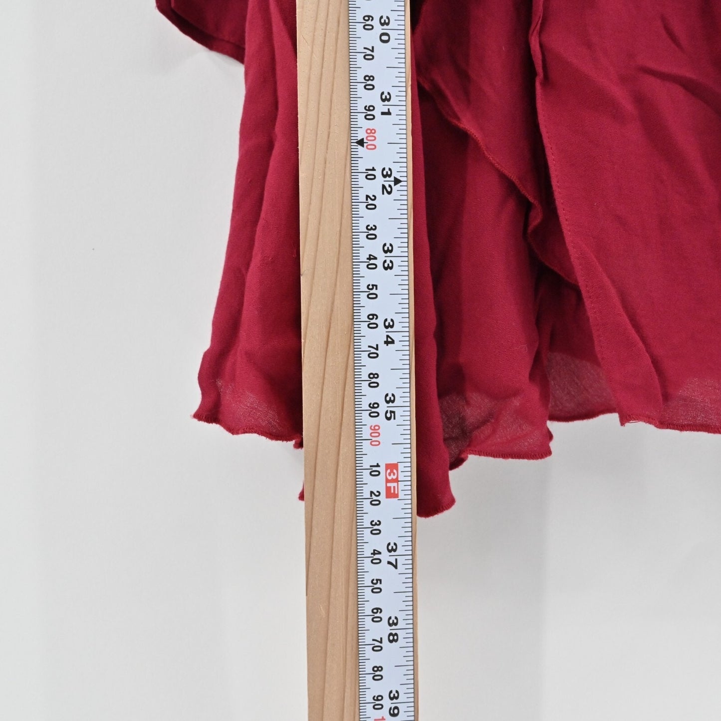 IRO Womens Hanie Cold Shoulder Dress Size 42 XL Red Ruffle Long Sleeve Mini NEW