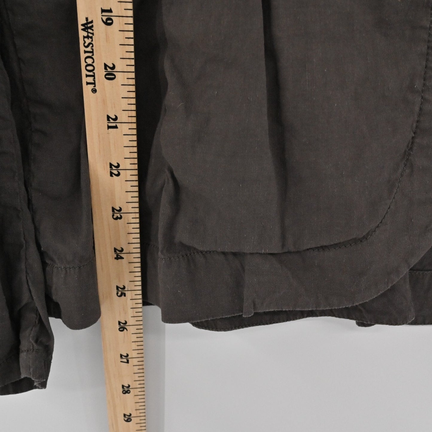 EILEEN FISHER Jacket Womens Size S Gray Linen Blend Full Zip Minimalist Career