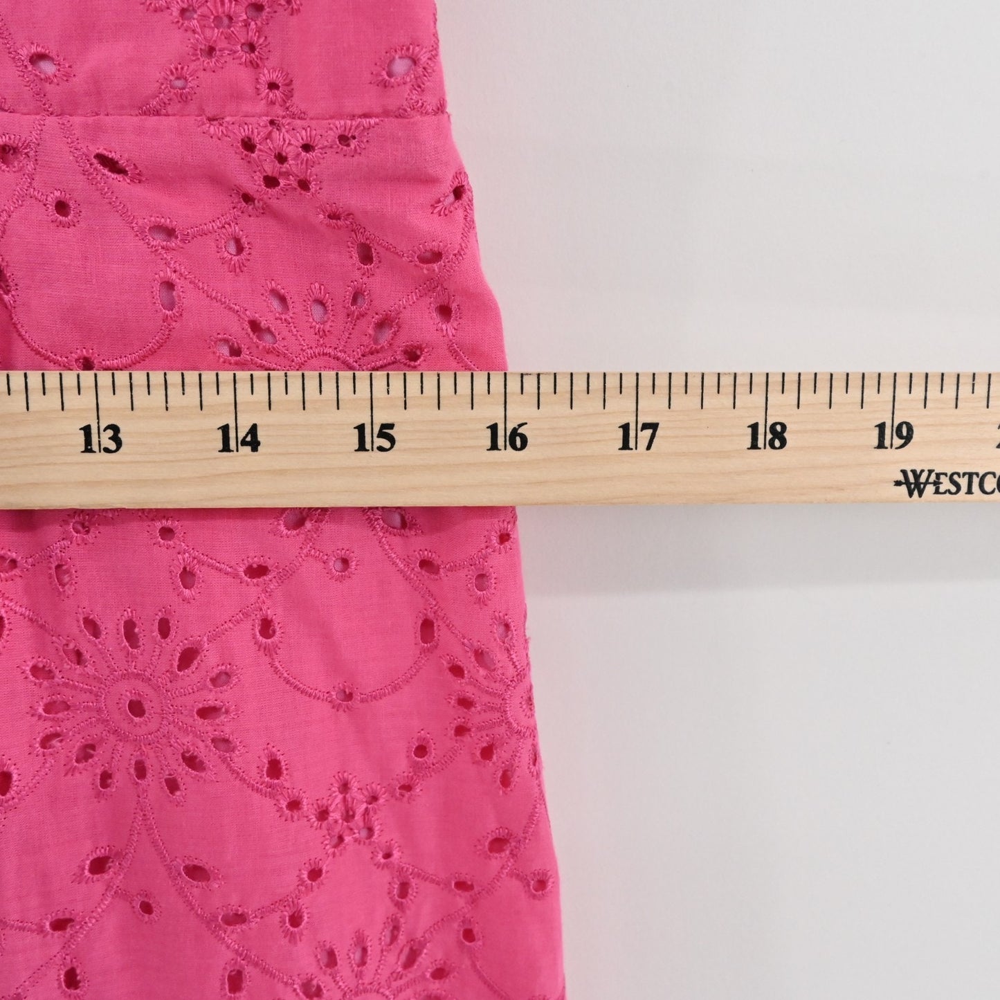 Vtg Lilly Pulitzer Pink Eyelet Dress Size 8 Sundress Summer Cotton White Label