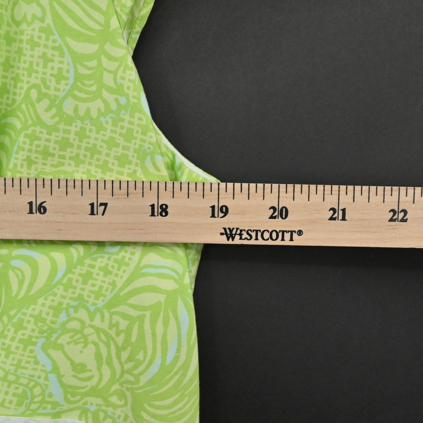 Lilly Pulitzer Jubilee Tori Poplin Shift Dress Size 8 Green Caged Tiger Cotton