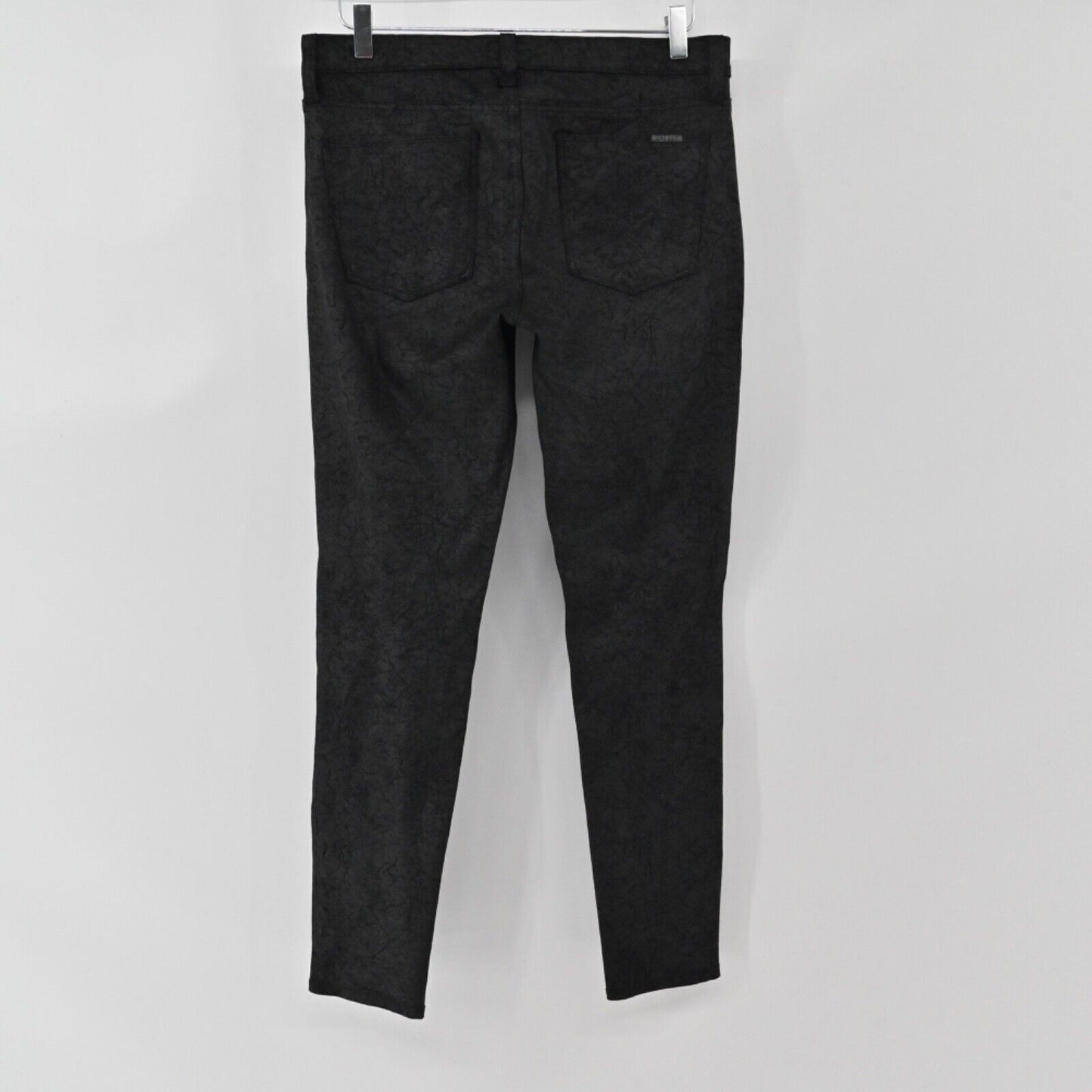 HUDSON Pants Womens Size 30 Black Crackle Nico Mid Rise Super Skinny Stretch USA