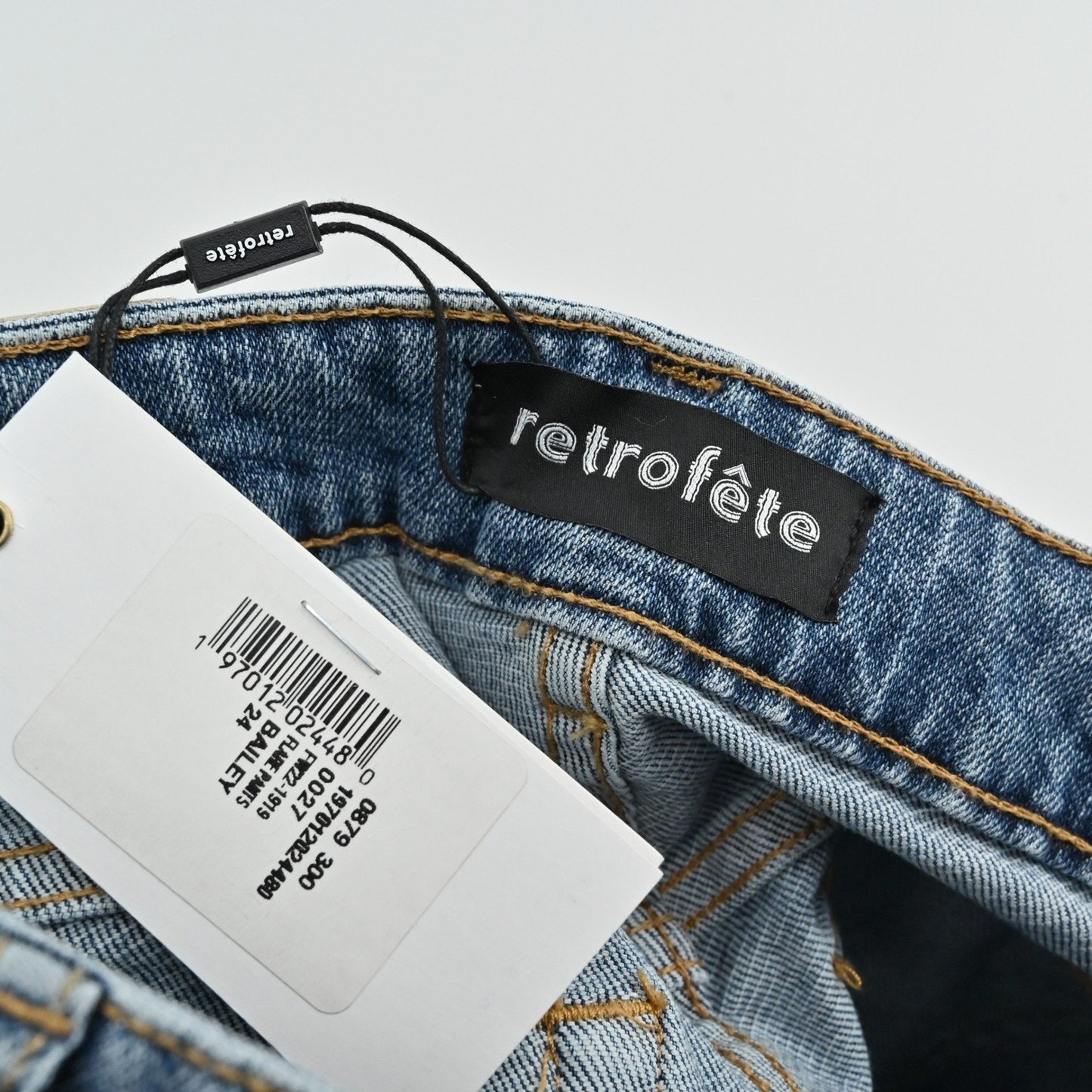 Retrofete Womens Presley Jeans Size 26 Bailey Flare High Rise Distressed Denim