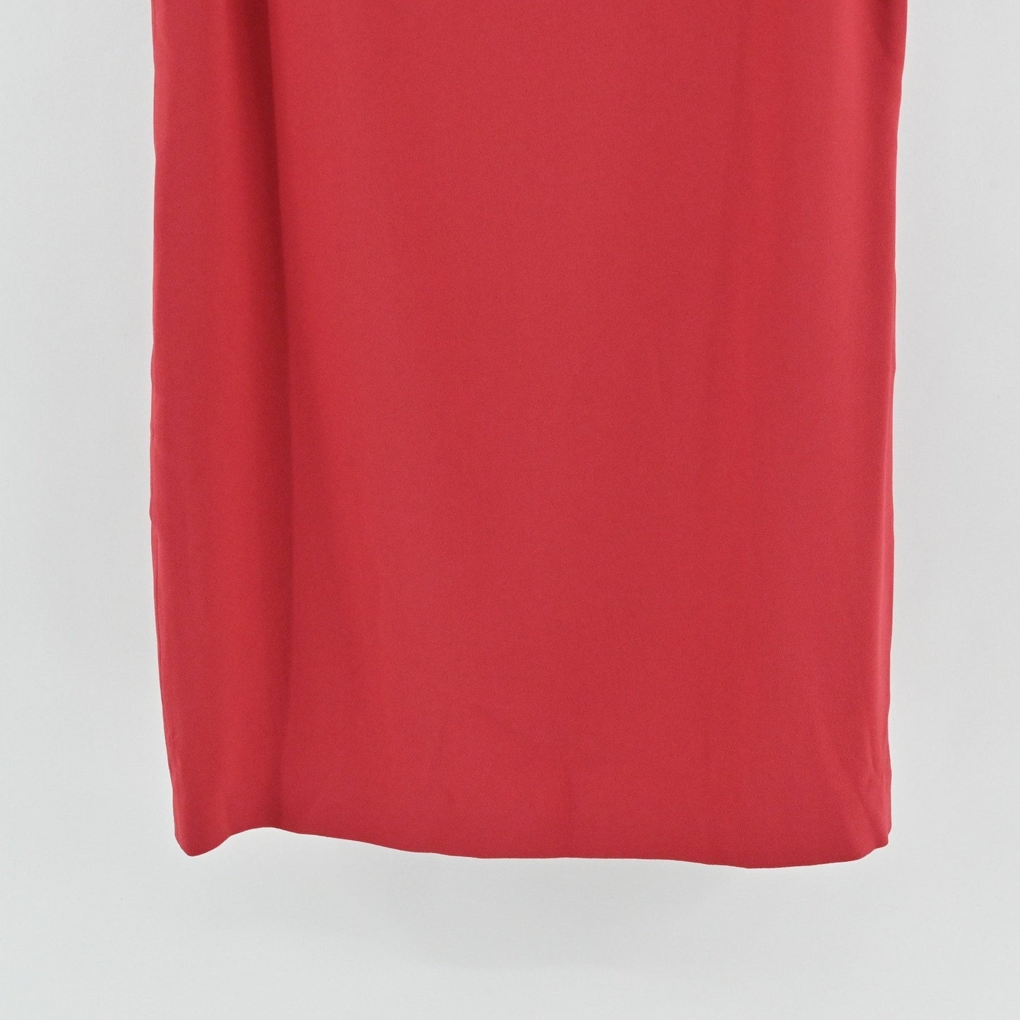 Theory Rosina Crepe Shift Dress Sleeveless Size 0 Red V Neck Career Date Night