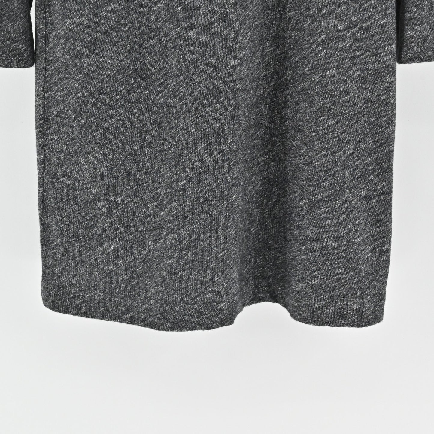 Eileen Fisher Womens Dress Size L Gray Organic Cotton Wool Lagenlook Long Sleeve