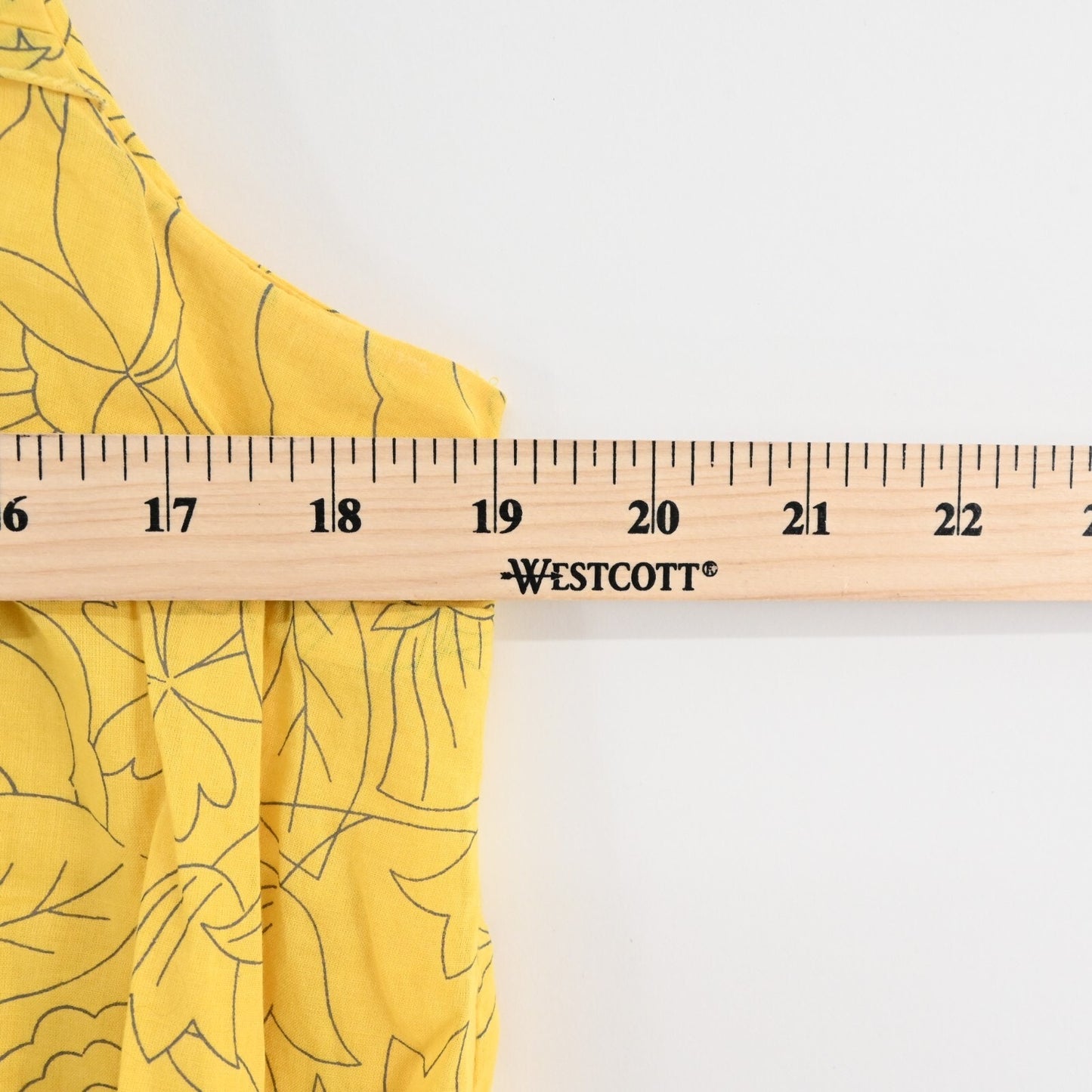 Anthropologie Womens Yellow Floral Dress Sz 4 HD IN PARIS Sun Soaked Tank Cotton