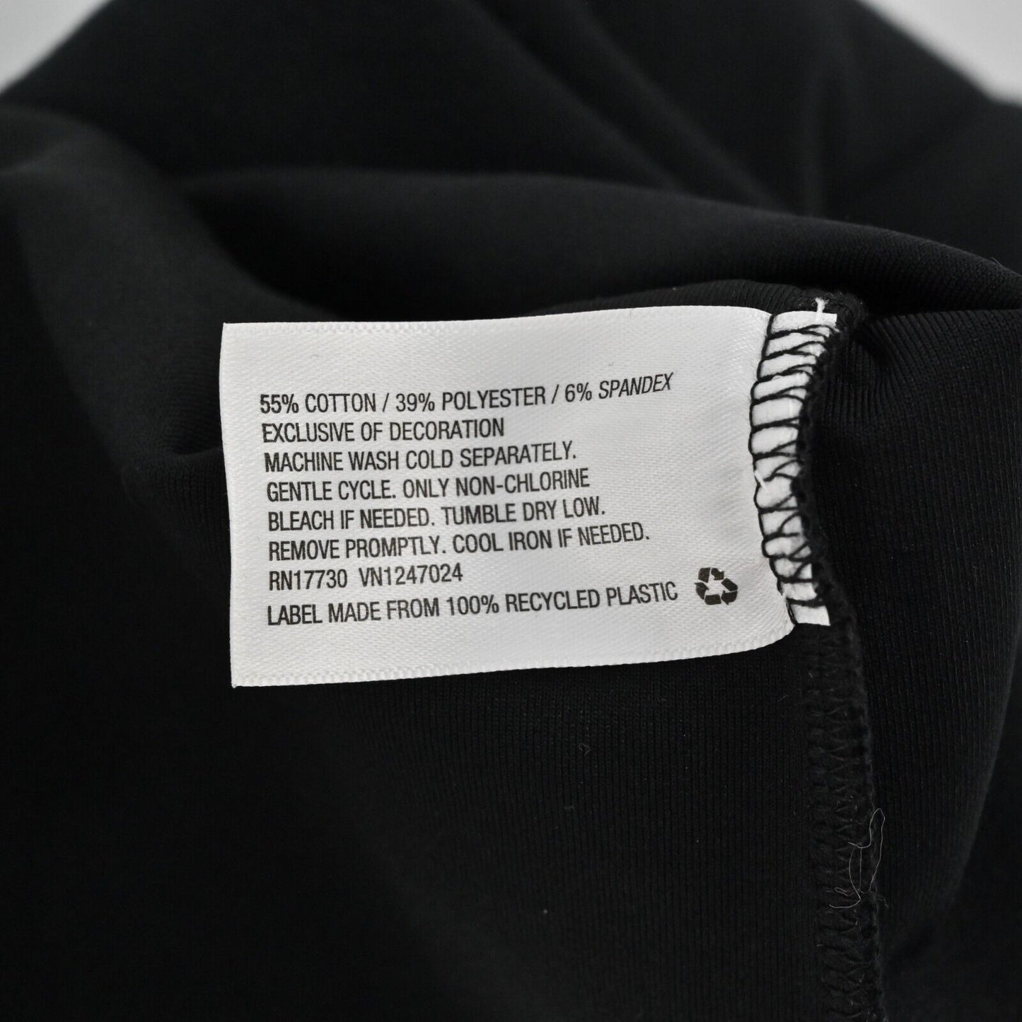 HUNTER Pullover Crewneck Womens Sz S Sweatshirt Chain Trim Logo Black White Crop