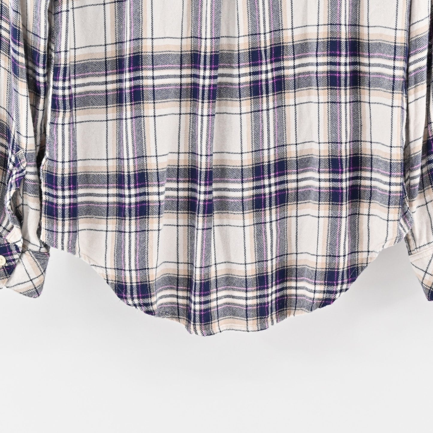 RAILS Hunter Top Womens Size S Button Blouse Stone Navy Fucshia Plaid Western