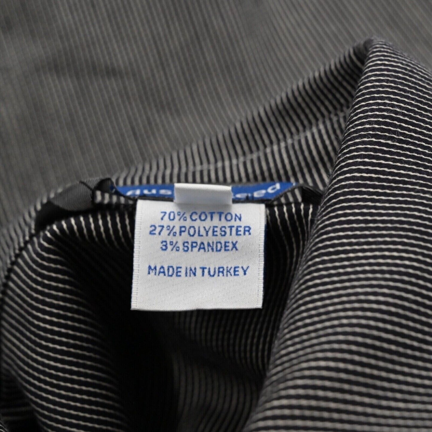 AUSTIN REED Jacket Womens Size 8 Canvas Black White Pinstripe Cotton Blend Retro