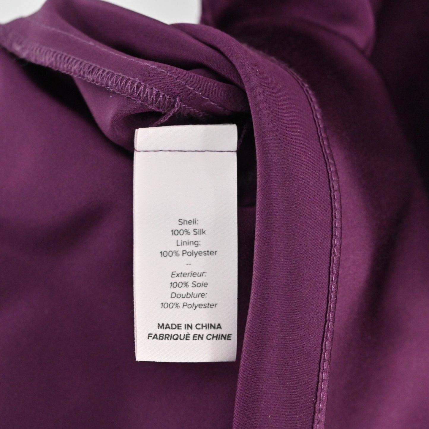 CINQ A SEPT Womens Silk Top Size XS Satin Purple Mock Neck Sleeveless Blouse