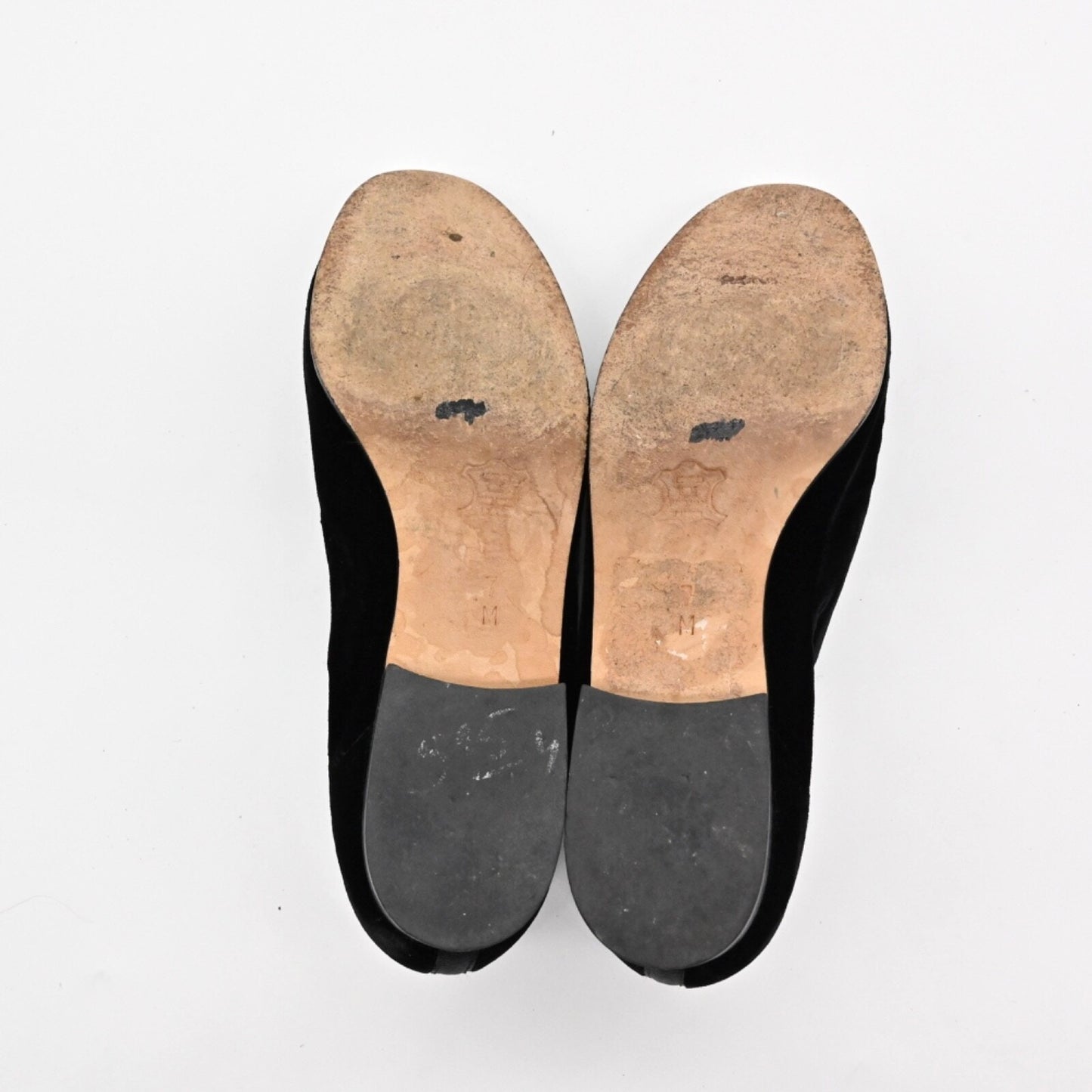 Vtg ZALO Womens Embroidered Holiday Flats Sz 7 Black Velvet Cat DogFestive 90s