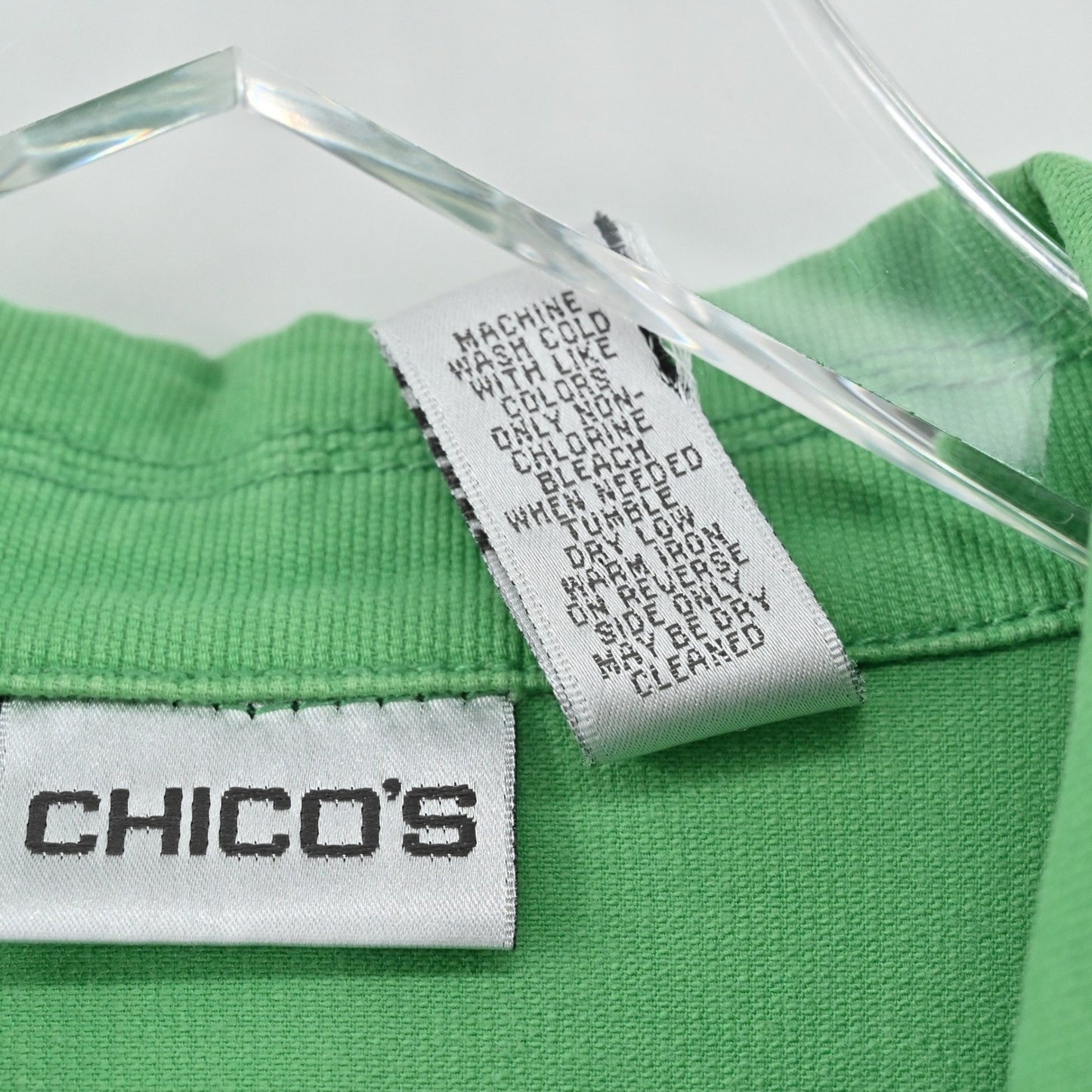 Vtg Chicos Womens Green Corduroy Jacket Size L Cotton Button Eclectic Bold Retro