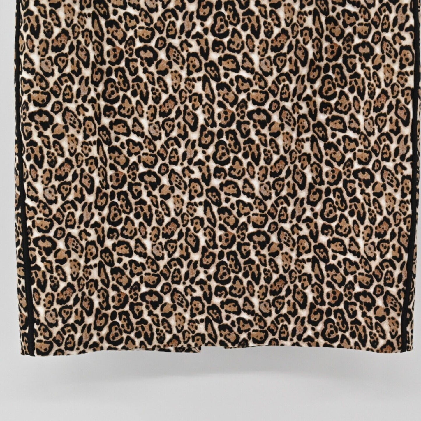 WHBM Skirt Womens Sz 2 Leopard Animal Print Cotton Blend Pencil Mob Wife Office