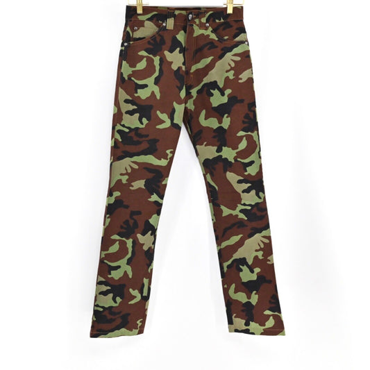 Vtg HUGO BOSS Pants Mens Sz 30/32 Camouflage Straight Leg 100% Cotton Retro Y2k
