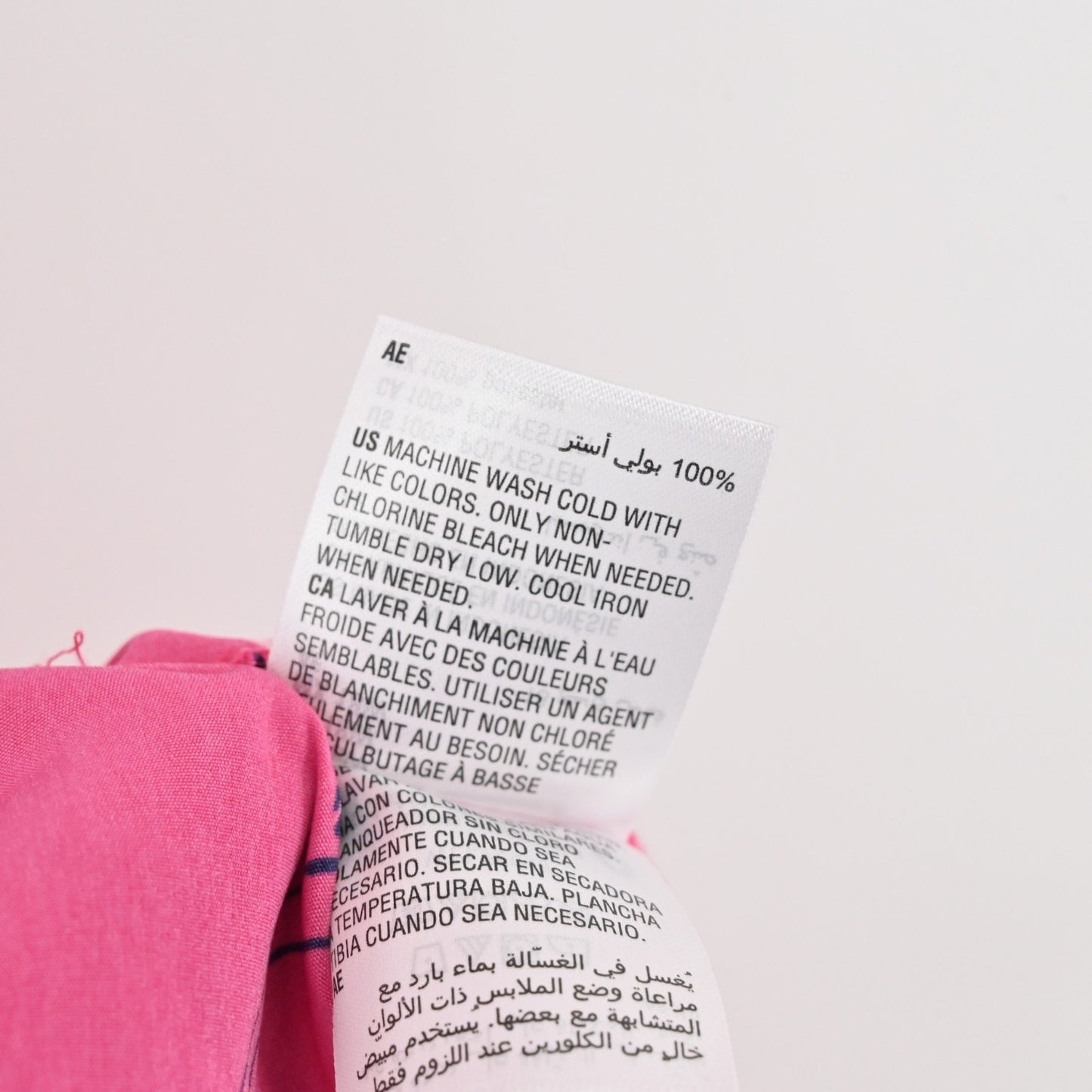 Charter Club Moroccan Pink Combo Floral Print Dress Size 18W Flutter Sleeve Tie