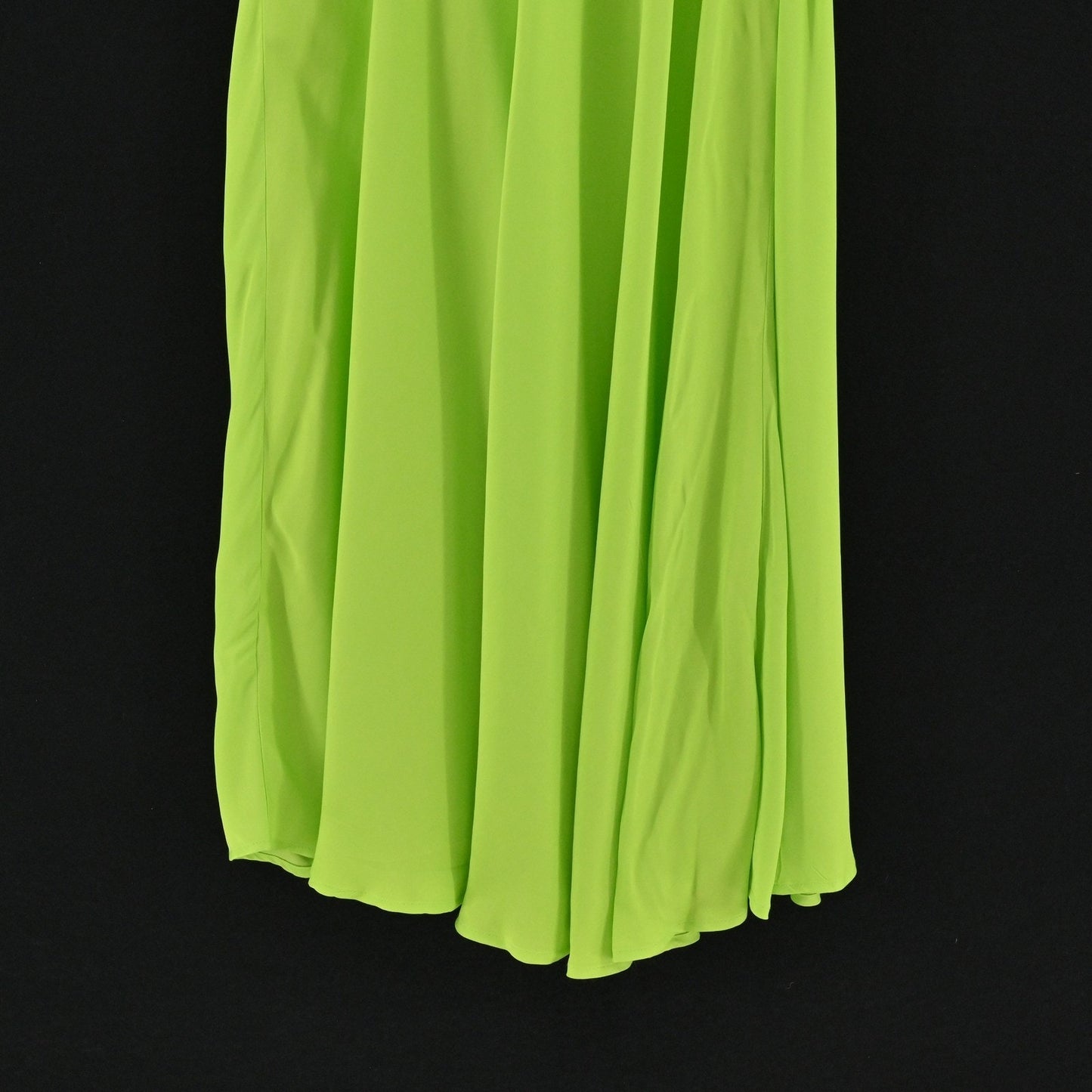 FARM Rio Lime Green Midi Dress Size 1X Cut Out Detail Long Sleeve Dopamine Boho