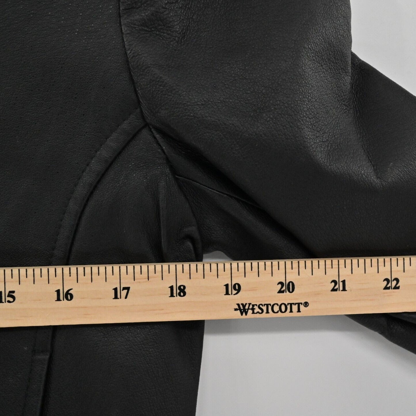 Vtg SERGIO VADDUCCI Jacket Womens Size M Black Leather Long Sleeve Short Zip Up