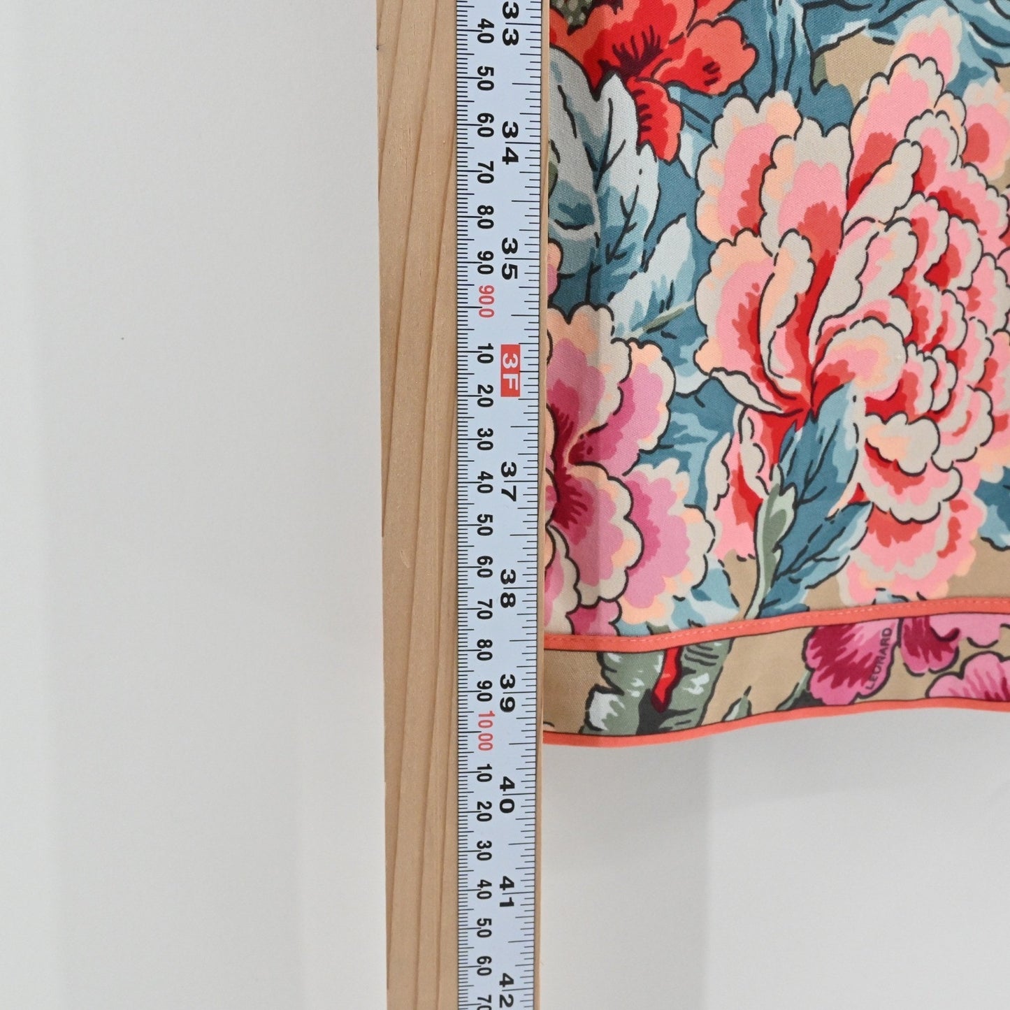 Leonard Paris Floral Print Silk Dress Size 38 Belted Long Sleeve Luxury Dopamine