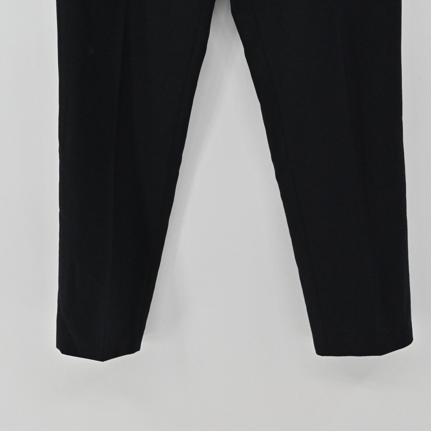 CANTARELLI Dress Pants Mens Sz IT 50 Loro Piana Italian Fabric Solid Black Wool